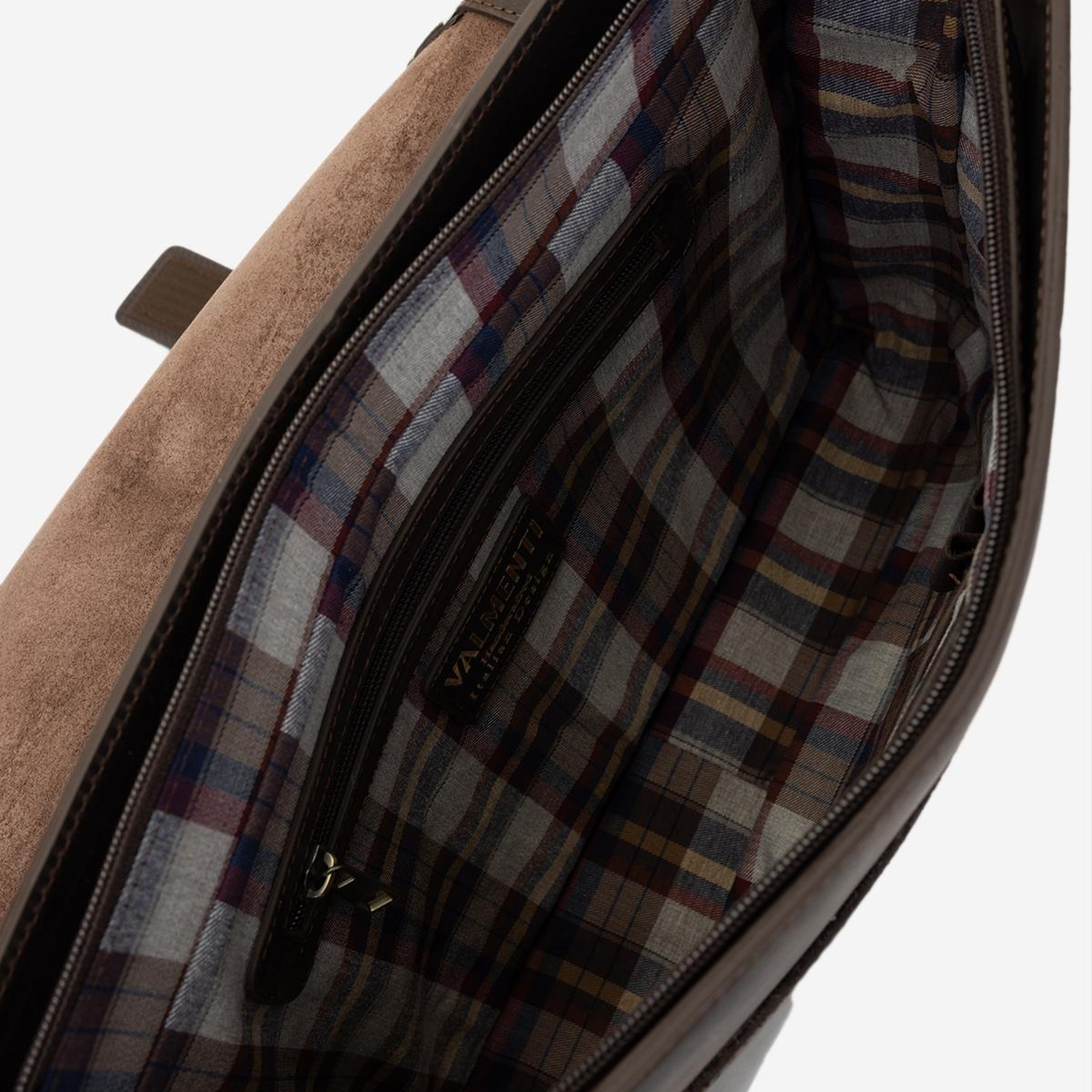 Valmenti Erkek Hakiki Deri Kahverengi Postacı Çanta