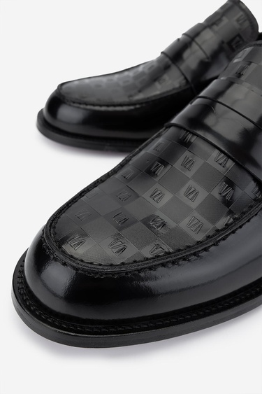  Valmenti Erkek Hakiki Deri Siyah Açma Klasik Ayakkabı