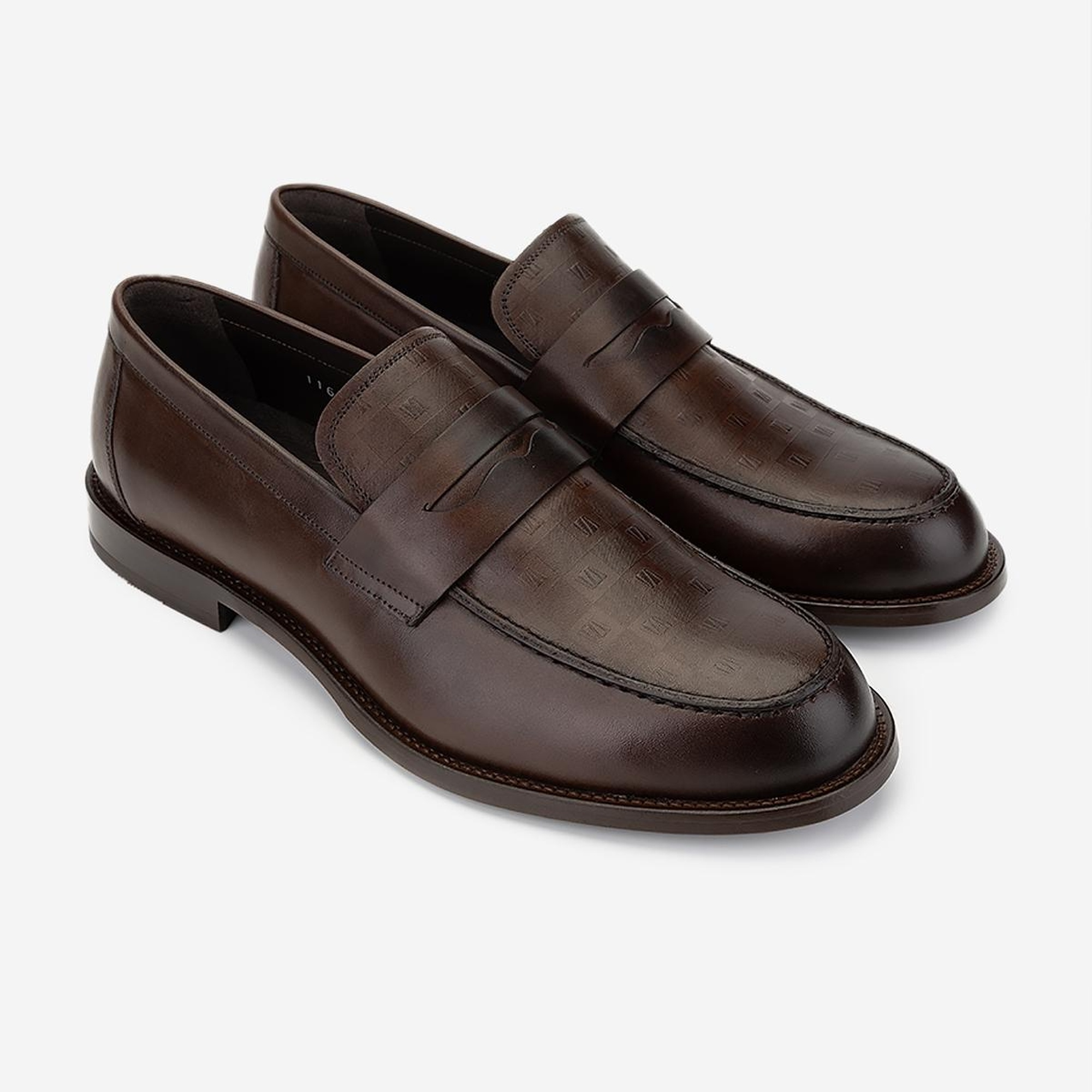 Valmenti Erkek Hakiki Deri Kahverengi Klasik Ayakkabı