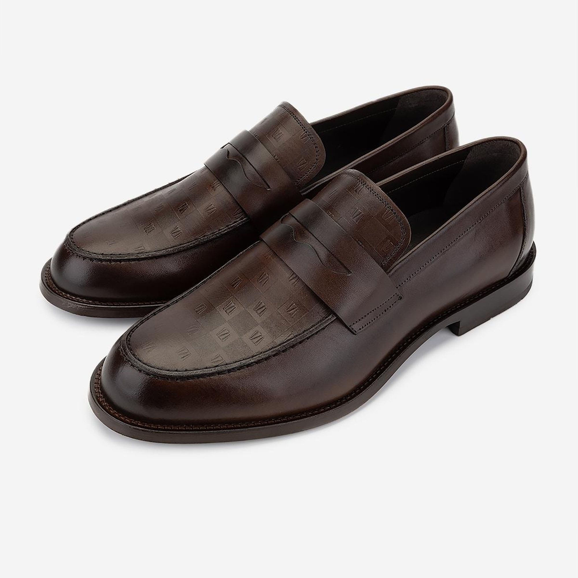 Valmenti Erkek Hakiki Deri Kahverengi Klasik Ayakkabı