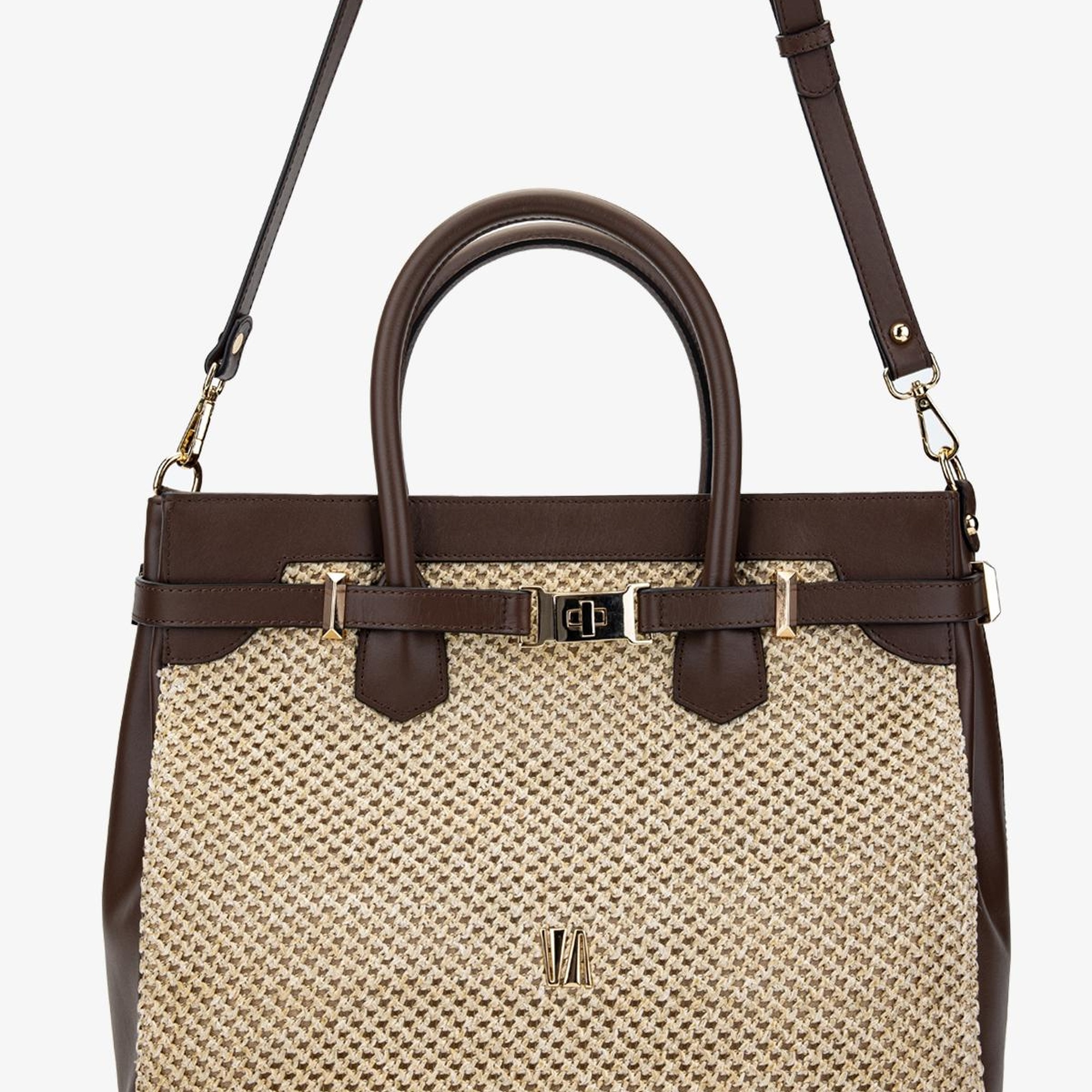 Valmenti Evita Kadın Kahve Dr / Hasır DERI/HASIR El Çantası