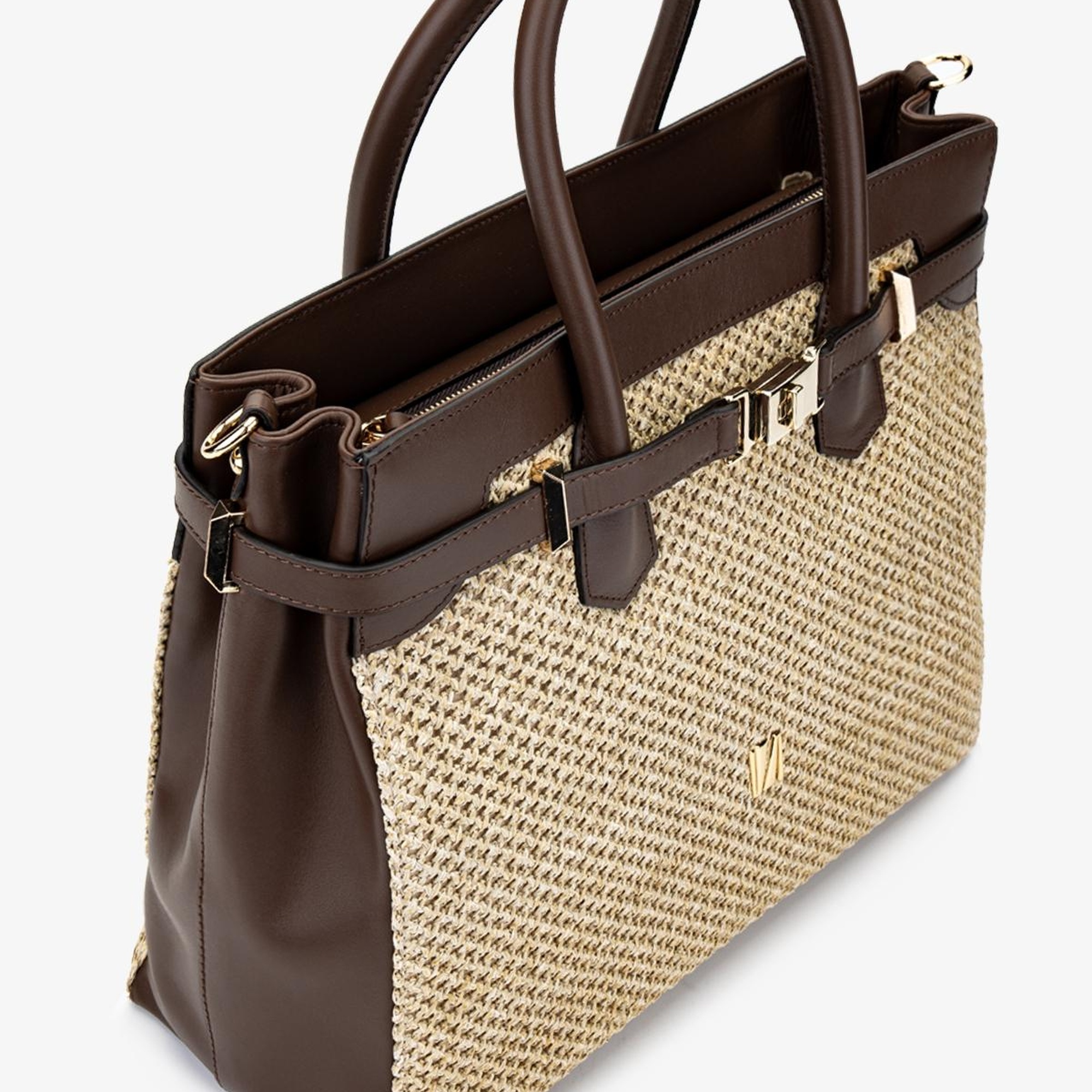 Valmenti Evita Kadın Kahve Dr / Hasır DERI/HASIR El Çantası