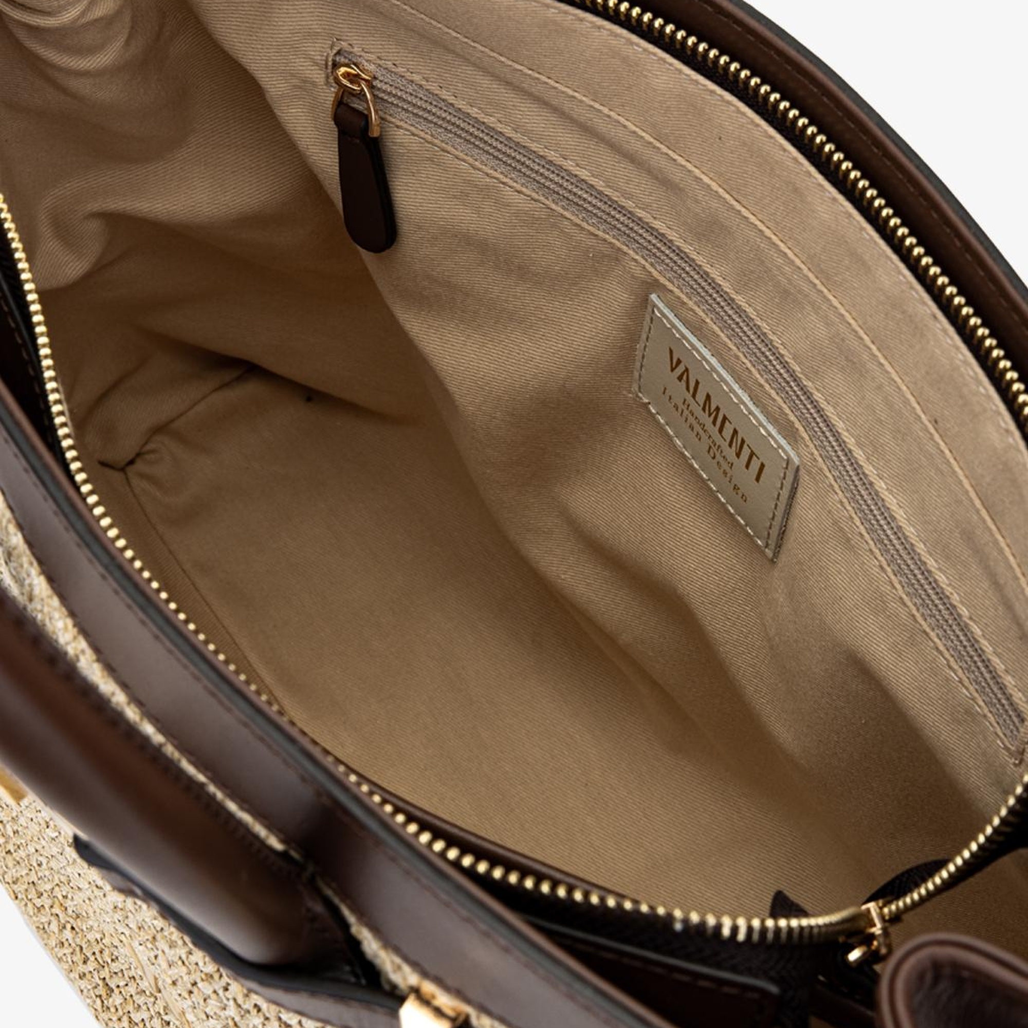Valmenti Evita Kadın Kahve Dr / Hasır DERI/HASIR El Çantası