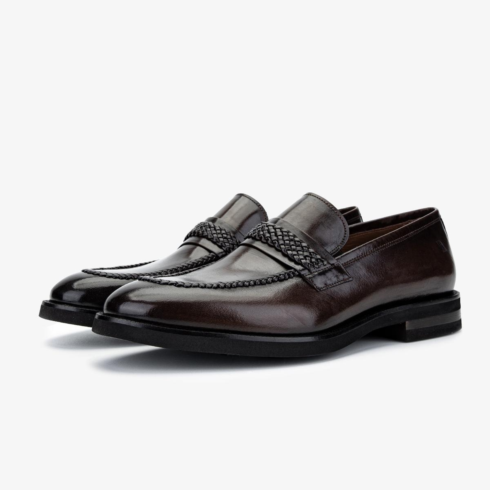 Valmenti Erkek Hakiki Deri Kahverengi Klasik Ayakkabı