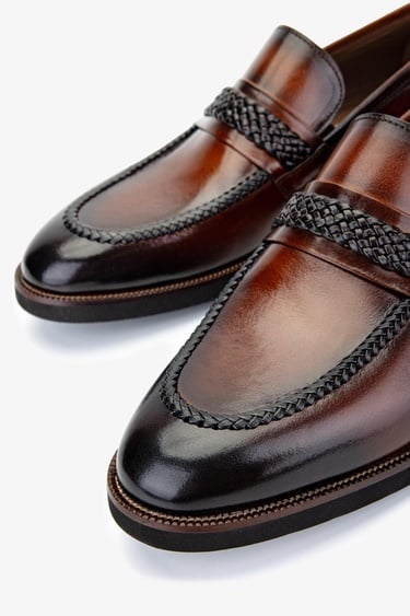  Valmenti Erkek Hakiki Deri Taba Klasik Ayakkabı