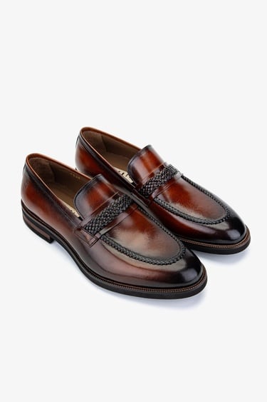  Valmenti Erkek Hakiki Deri Taba Klasik Ayakkabı