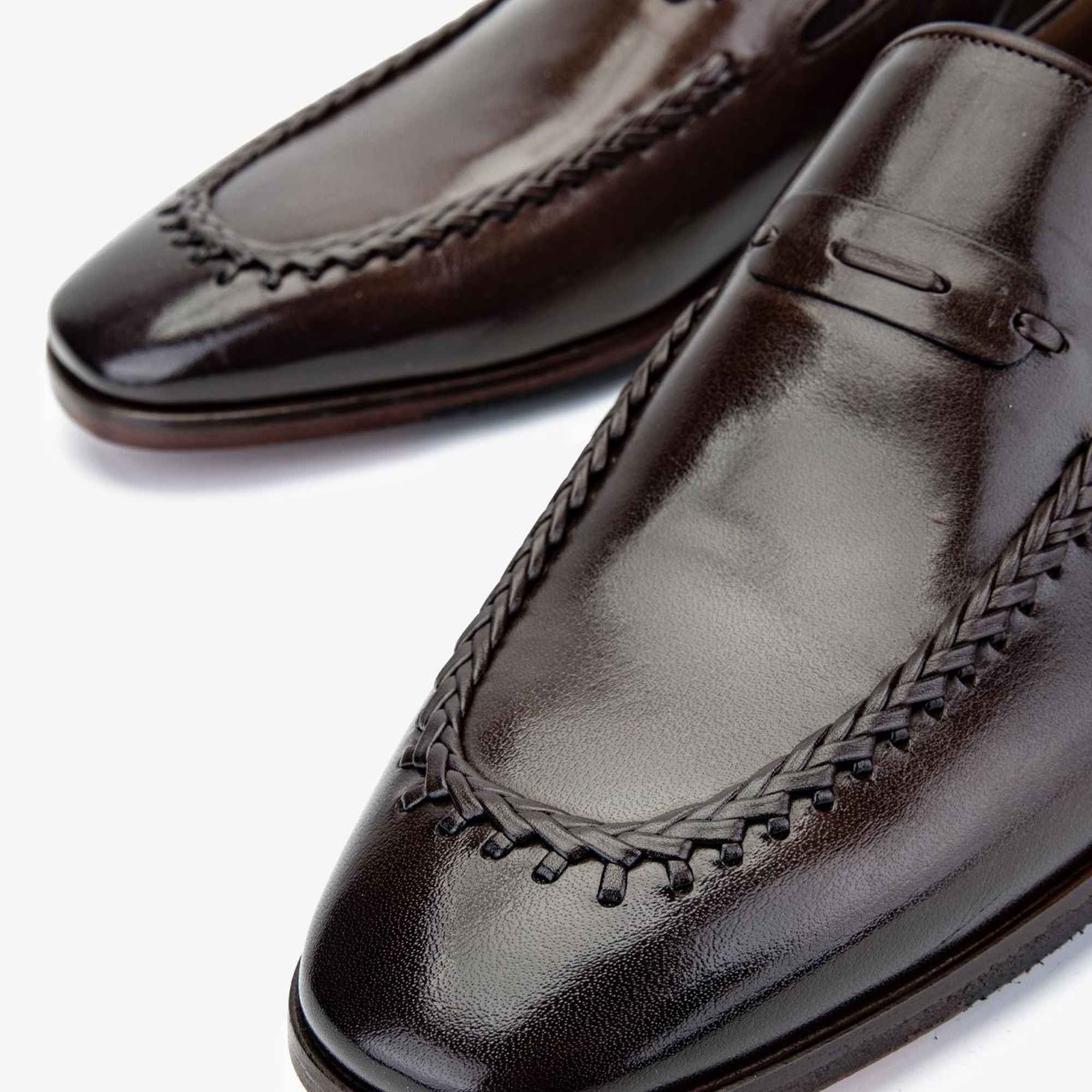 Valmenti Erkek Hakiki Deri Kahverengi Klasik Ayakkabı