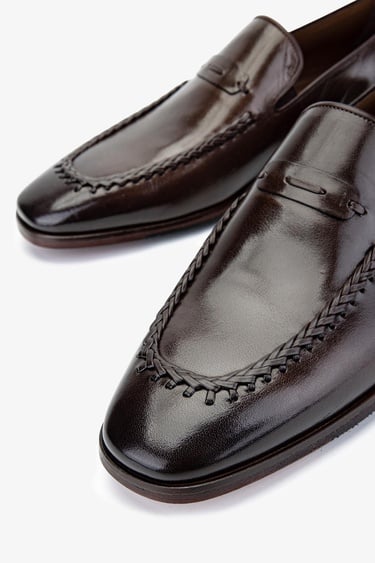  Valmenti Erkek Hakiki Deri Kahverengi Klasik Ayakkabı