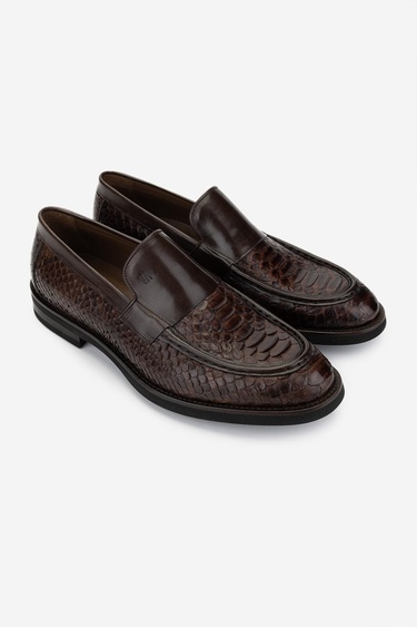  Valmenti Erkek Hakiki Deri Kahverengi Klasik Ayakkabı