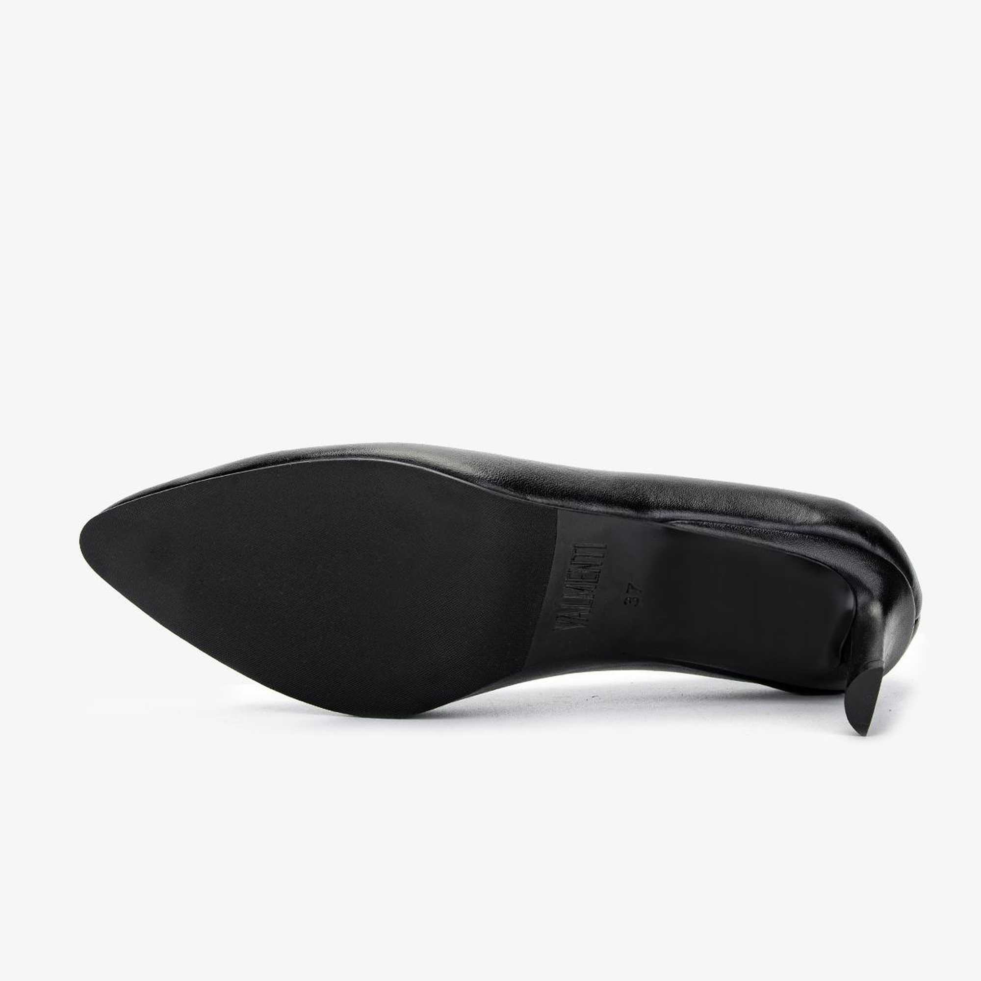 Valmenti Kadın Hakiki Deri Siyah Deri Topuklu Ayakkabı