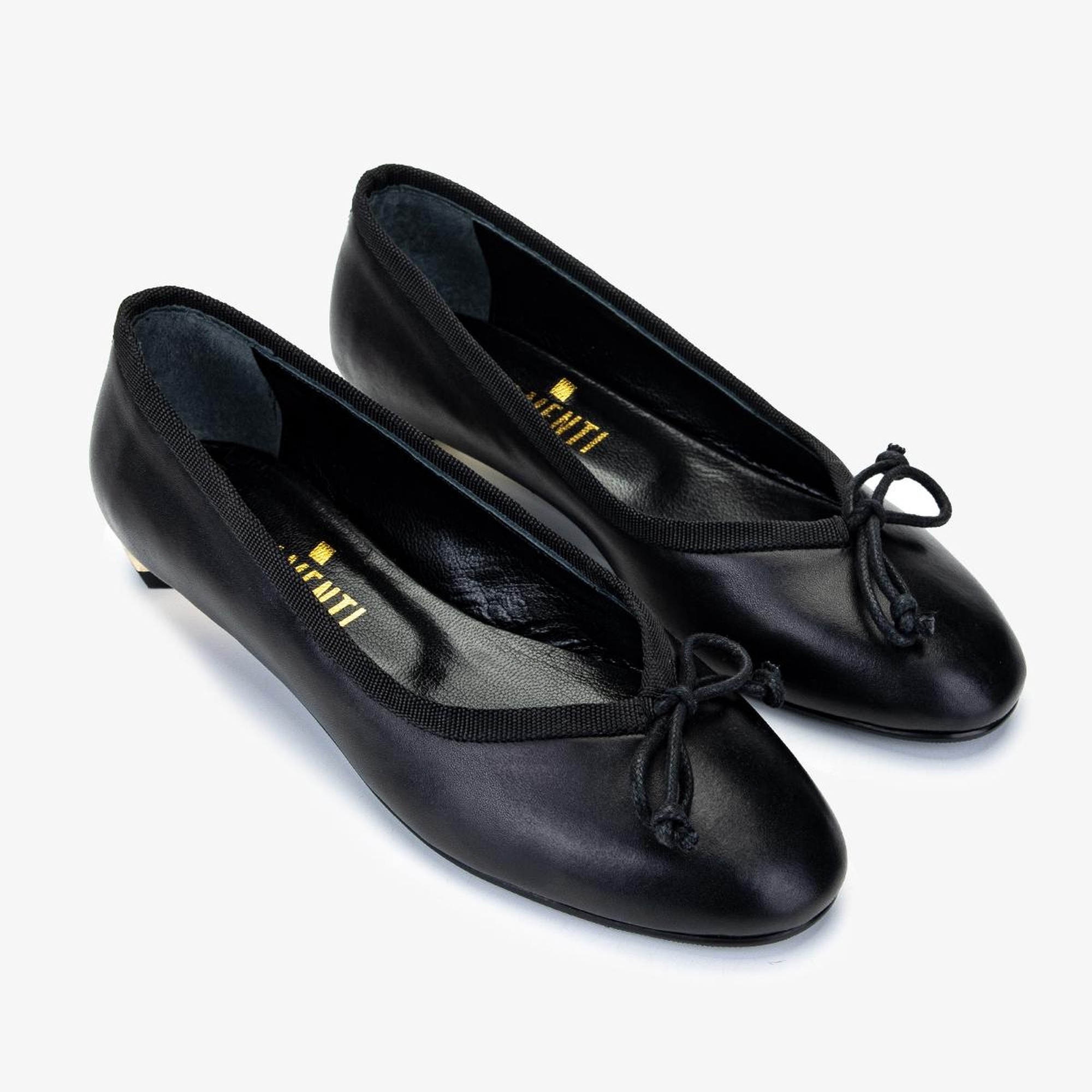 Valmenti Kadın Hakiki Deri Siyah Deri Babet Ayakkabı