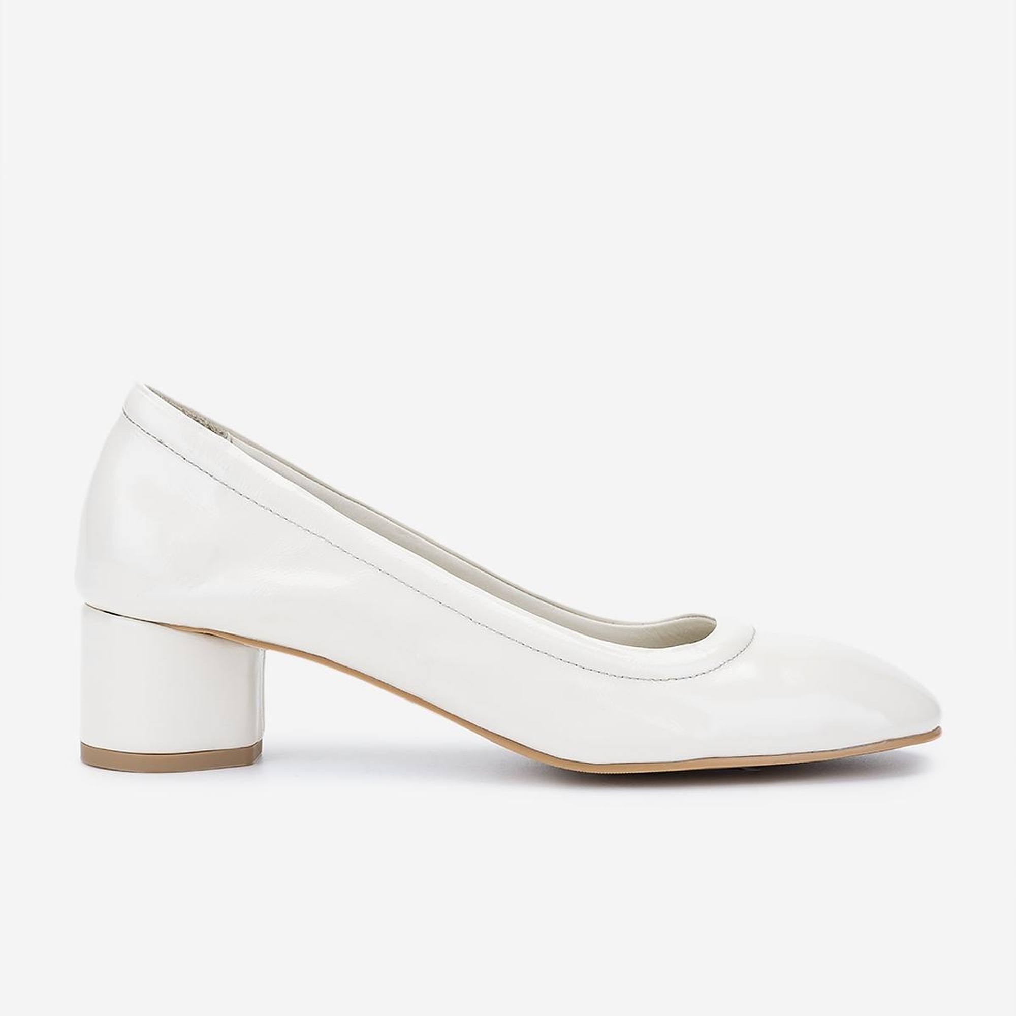 Valmenti Kadın Hakiki Deri Bej Rugan Topuklu Ayakkabı