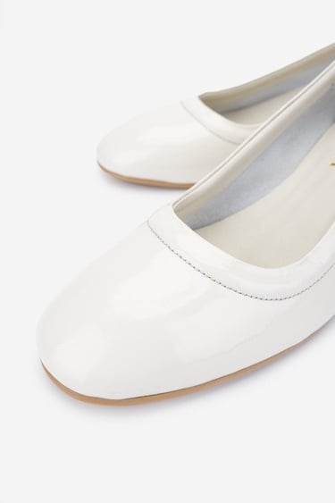  Valmenti Kadın Hakiki Deri Bej Rugan Topuklu Ayakkabı