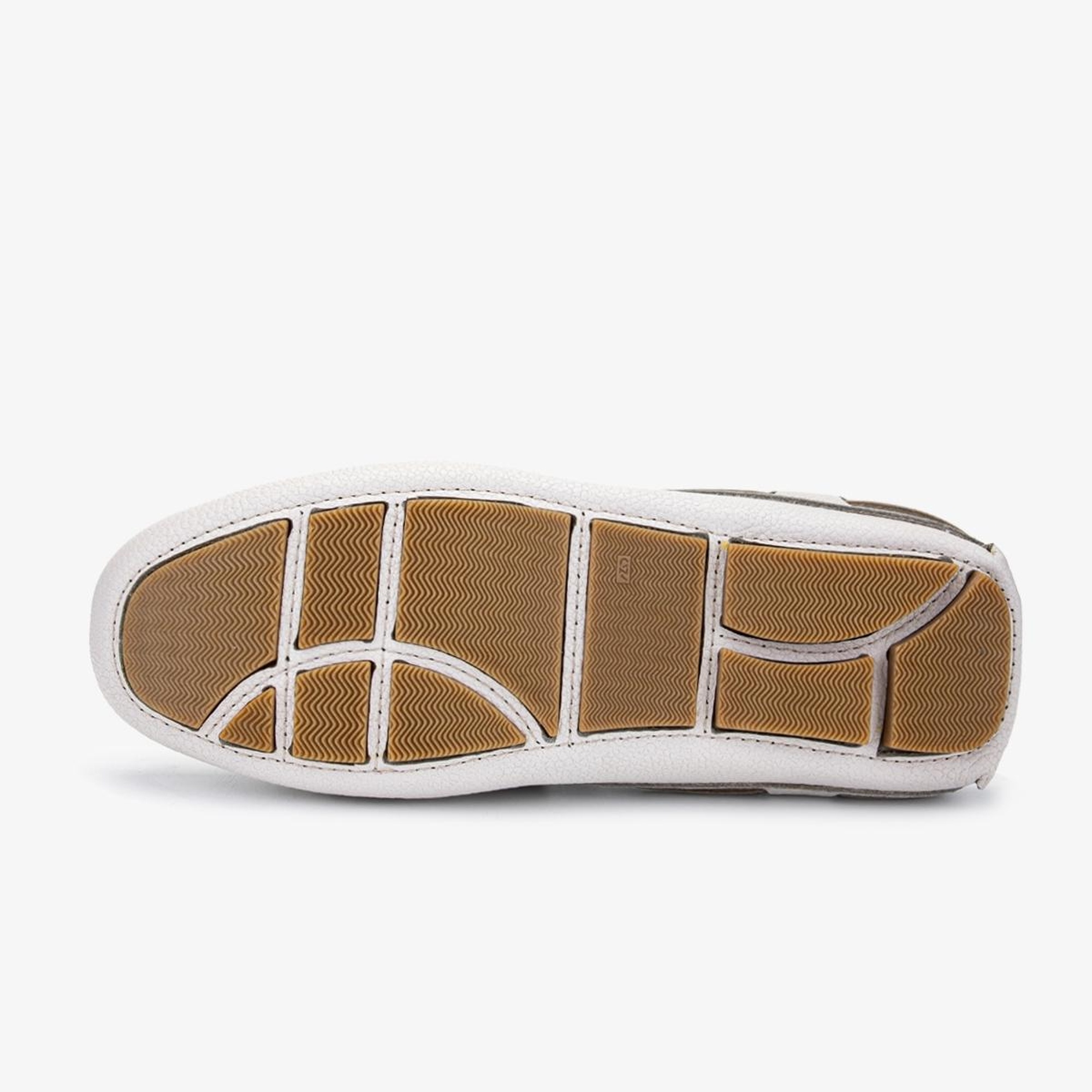 Valmenti Enjex Erkek Beyaz Floter Hakiki Deri Düz Terlik