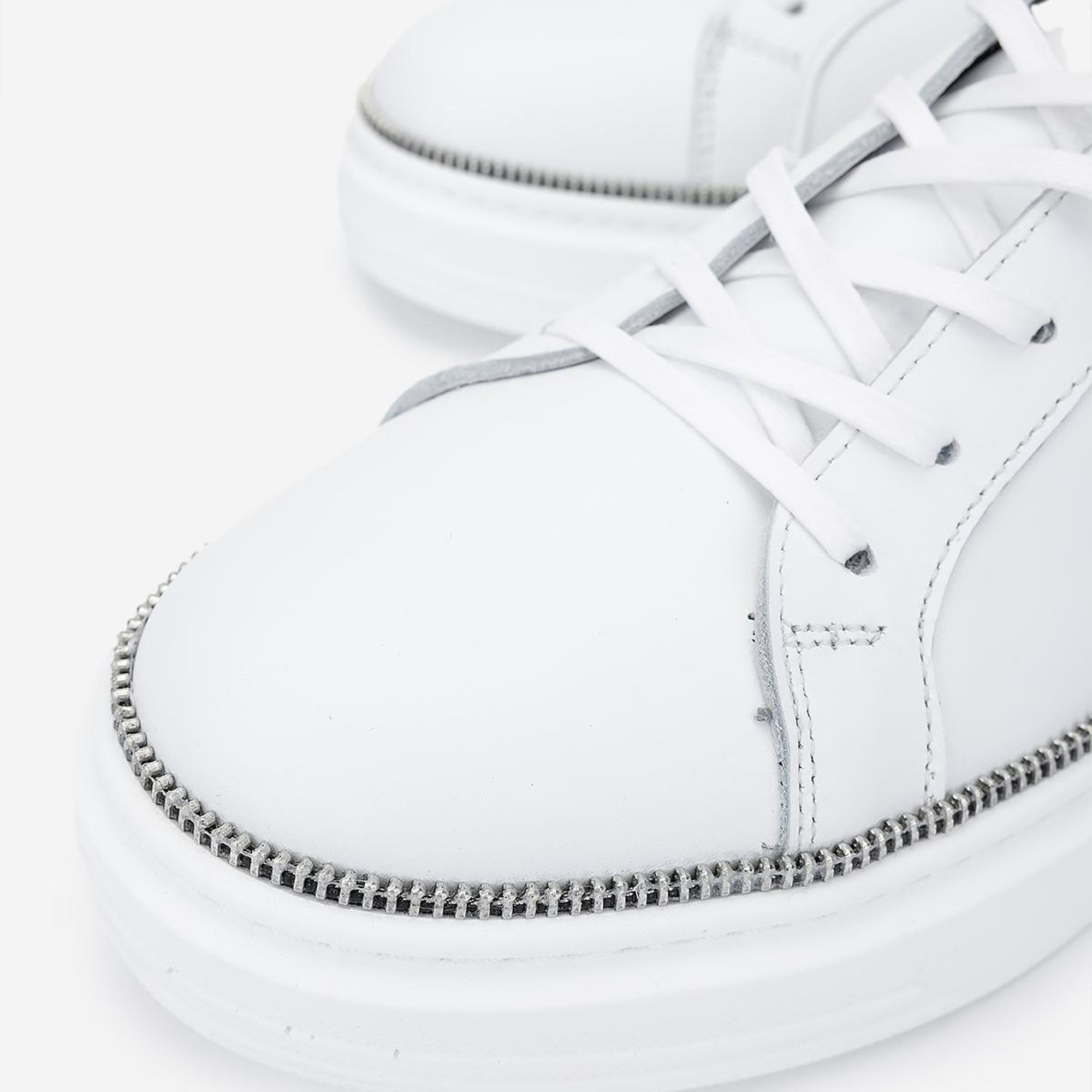 Valmenti Erkek Hakiki Deri Beyaz Sneakers & Spor Ayakkabı