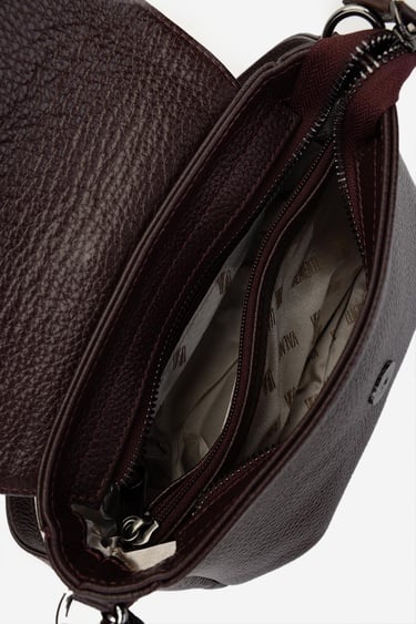  Valmenti Kadın Hakiki Deri Bordo Kol Çantası