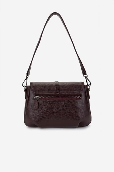  Valmenti Kadın Hakiki Deri Bordo Kol Çantası