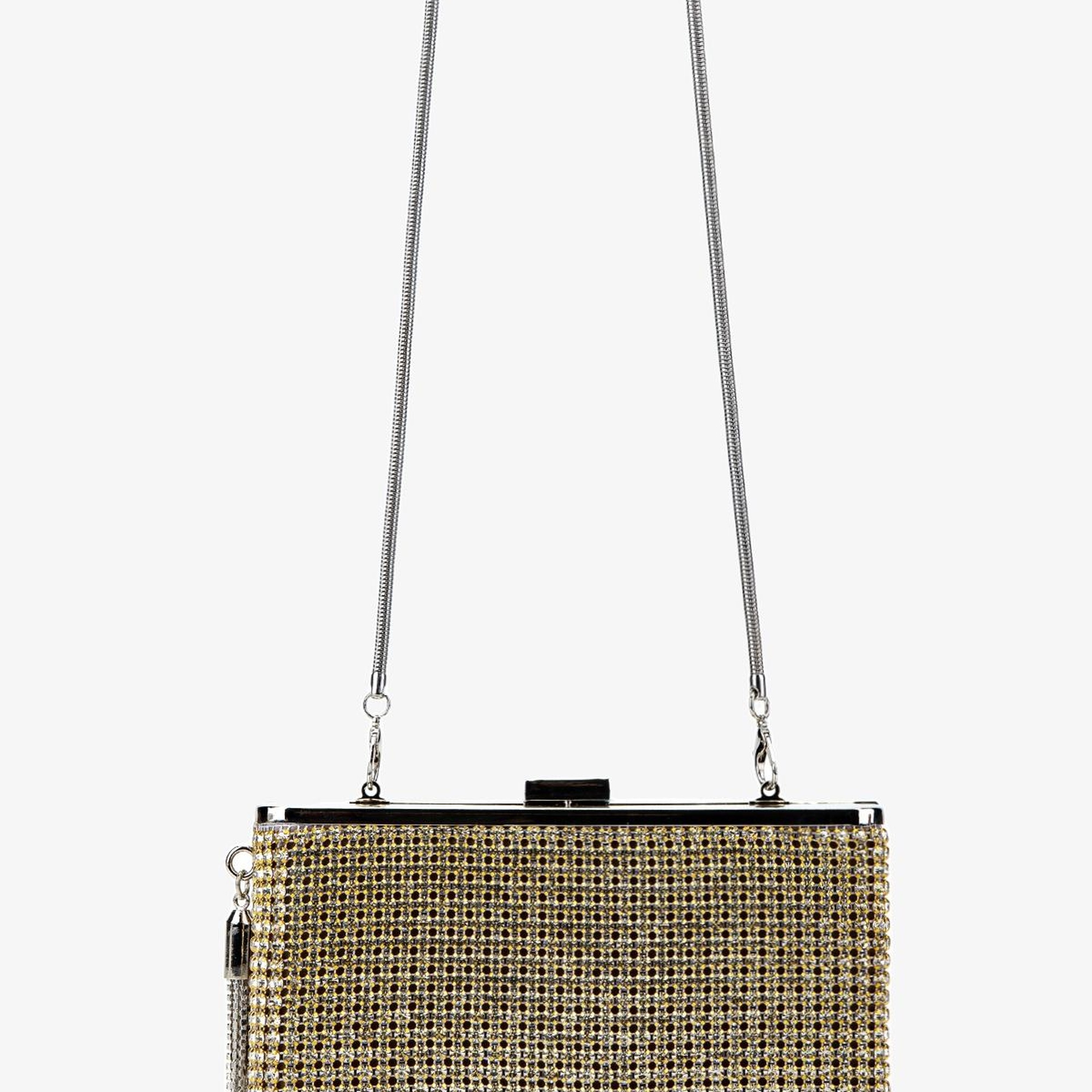 Valmenti Kadın Vegan Altın Omuz Çanta