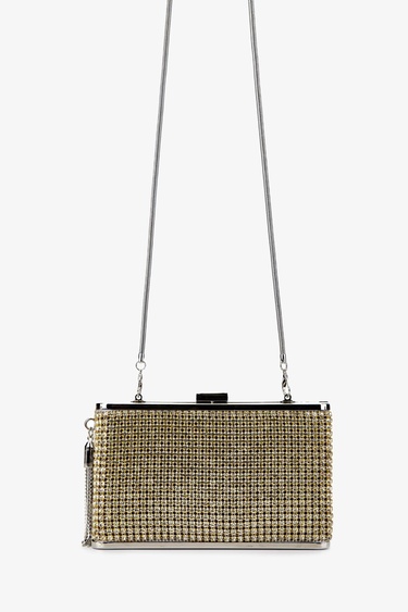  Valmenti Kadın Vegan Altın Omuz Çanta