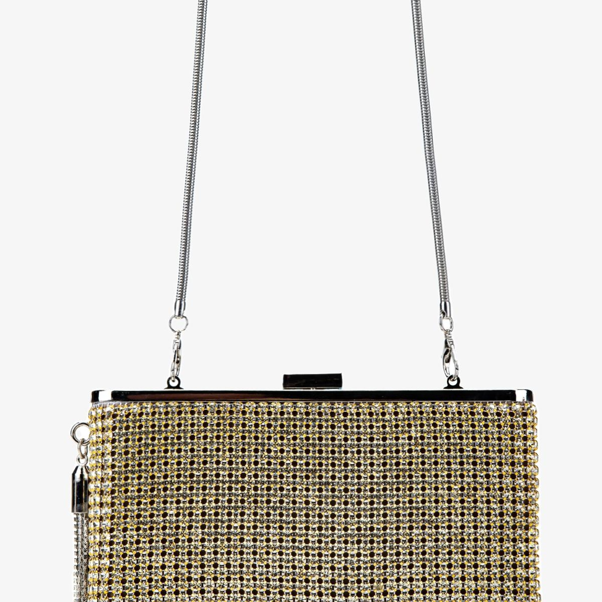 Valmenti Kadın Vegan Altın Omuz Çanta