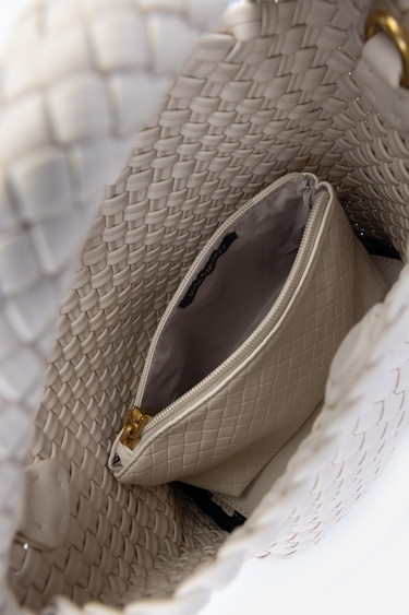  Valmenti Kadın Vegan Bej Omuz Çanta