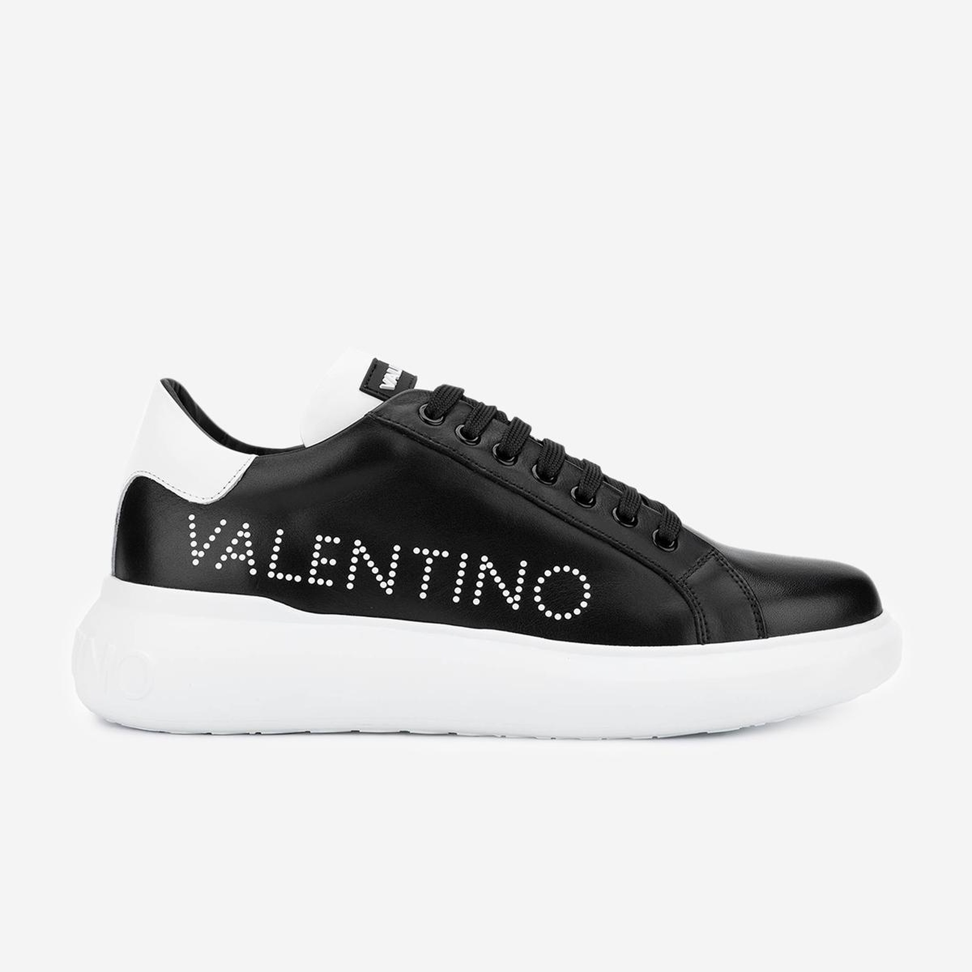 Valmenti İtimi Kadın BLACK/WHITE Hakiki Deri Sneakers & Spor Ayakkabı