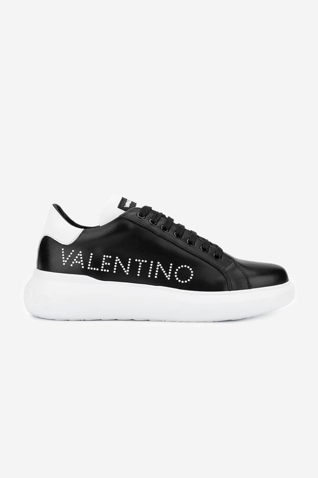  Valmenti İtimi Kadın BLACK/WHITE Hakiki Deri Sneakers & Spor Ayakkabı