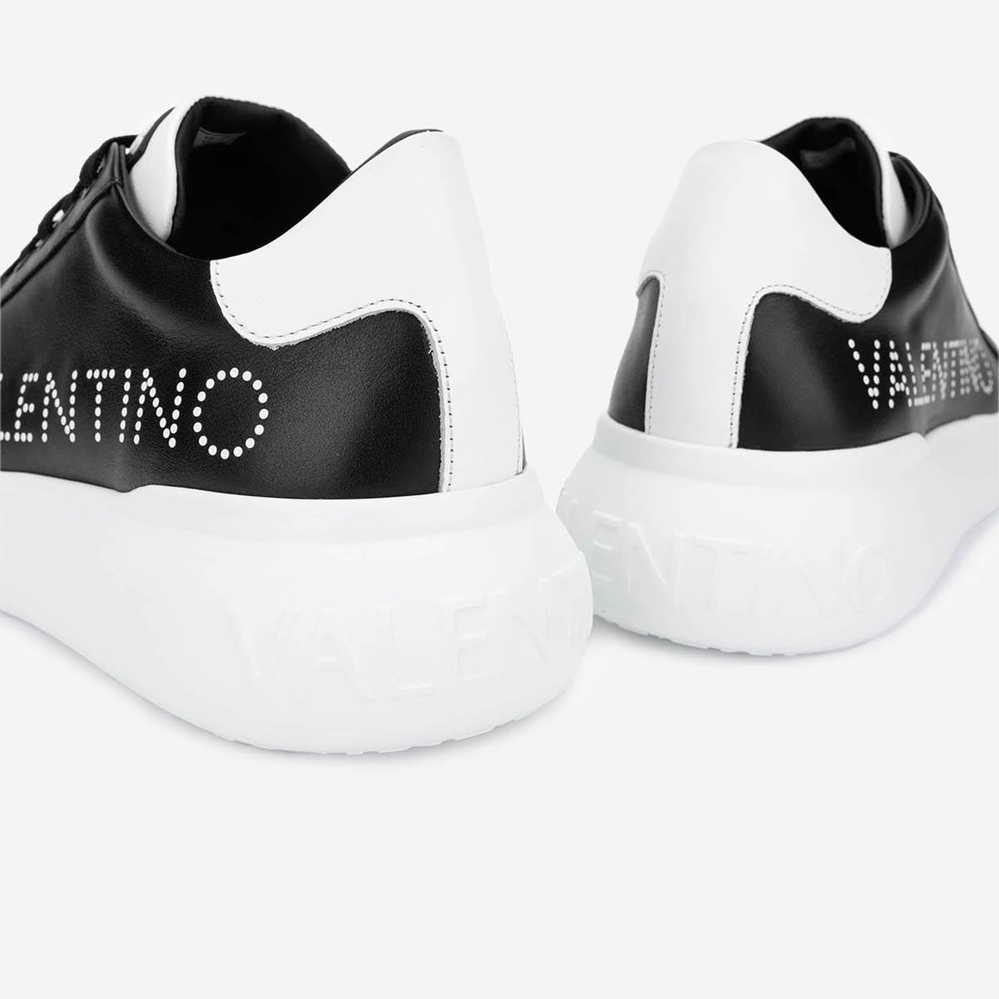 Valmenti İtimi Kadın BLACK/WHITE Hakiki Deri Sneakers & Spor Ayakkabı