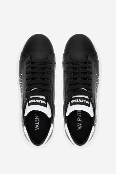  Valmenti İtimi Kadın BLACK/WHITE Hakiki Deri Sneakers & Spor Ayakkabı