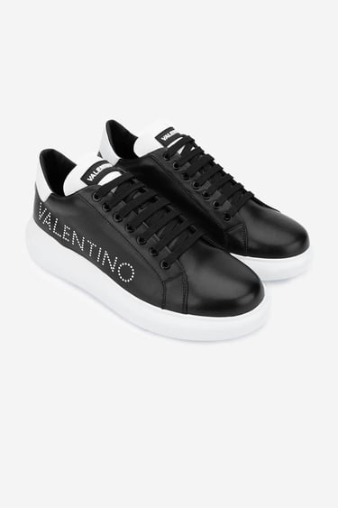  Valmenti İtimi Kadın BLACK/WHITE Hakiki Deri Sneakers & Spor Ayakkabı
