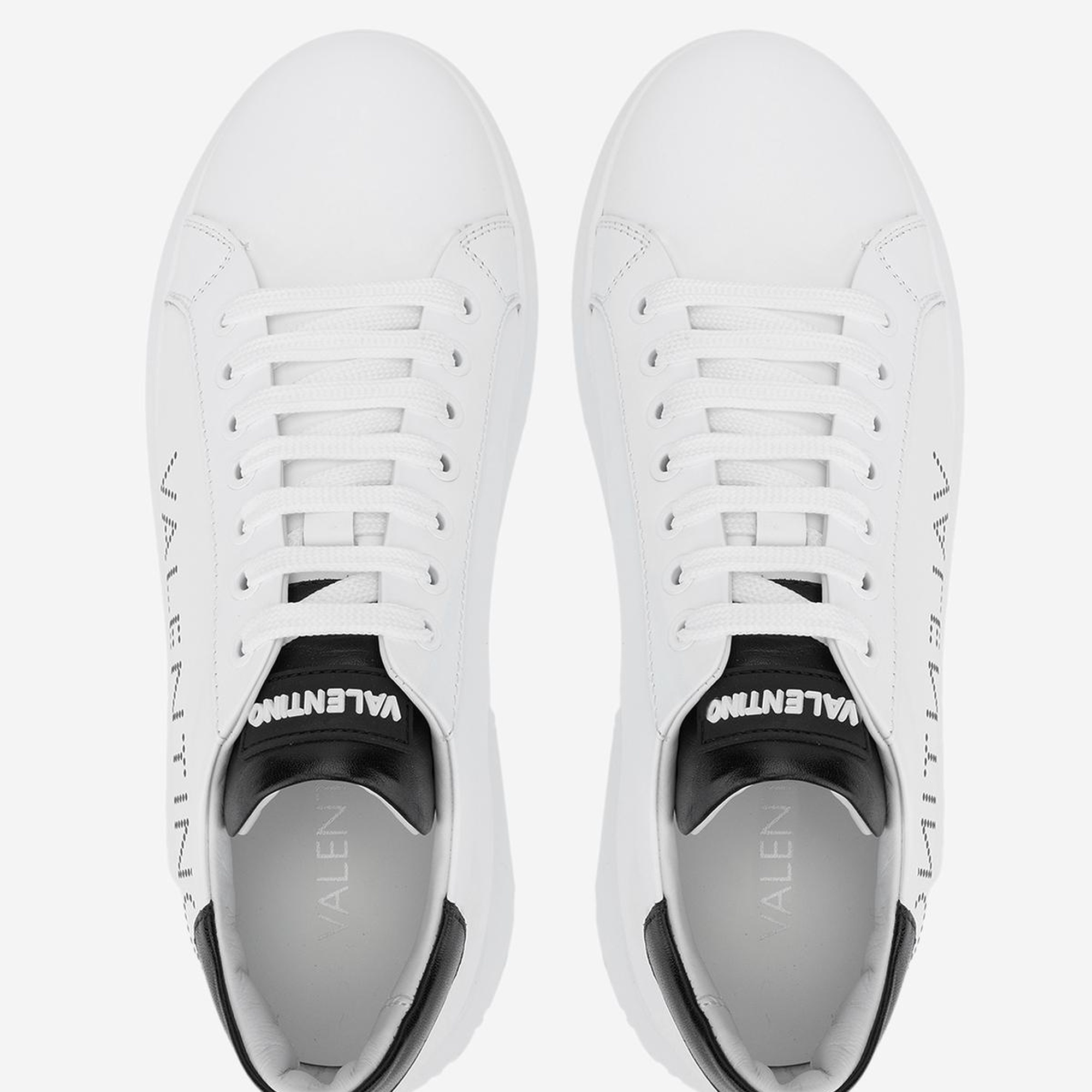 Valmenti İtimi Kadın Siyah\Beyaz Hakiki Deri Sneakers & Spor Ayakkabı