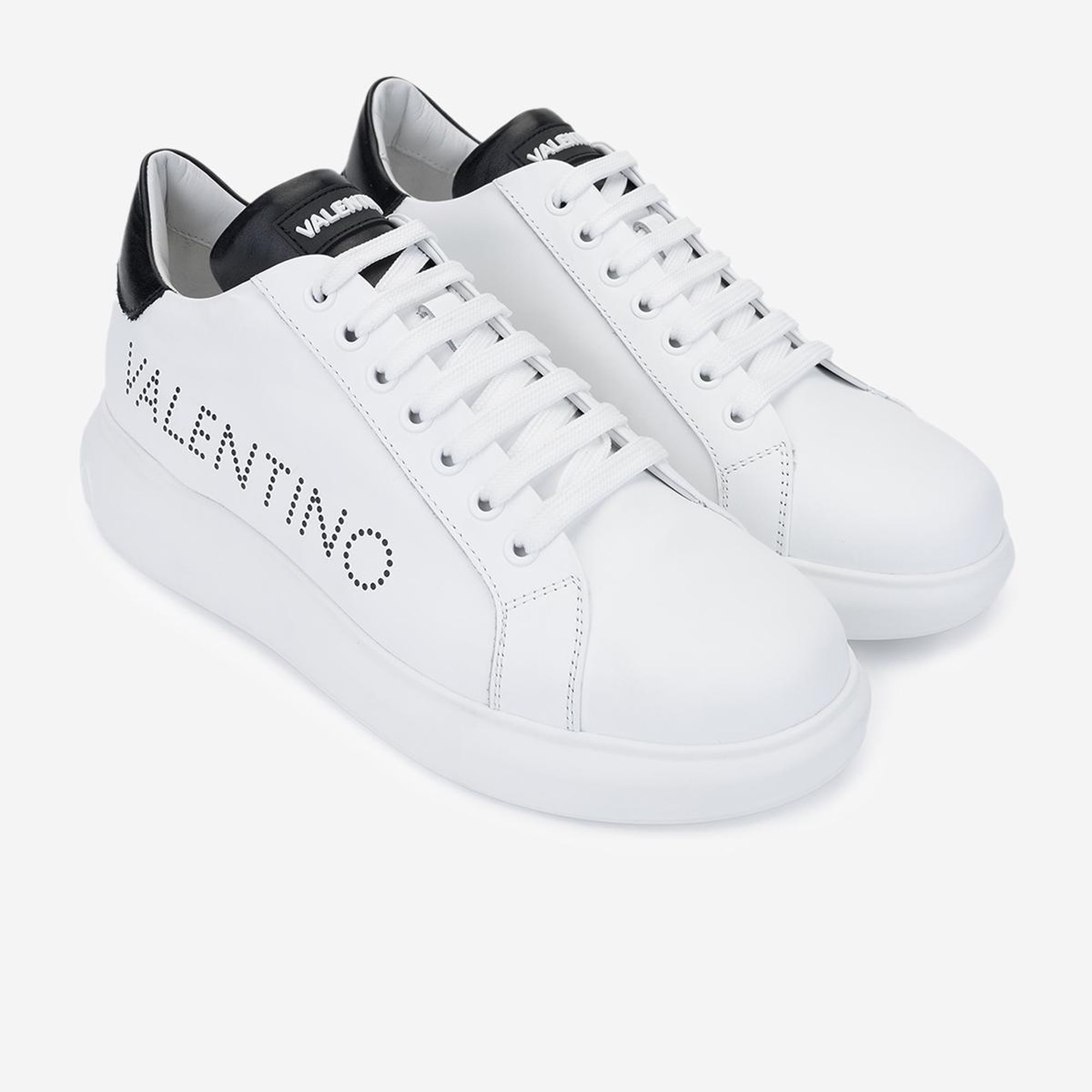 Valmenti İtimi Kadın Siyah\Beyaz Hakiki Deri Sneakers & Spor Ayakkabı