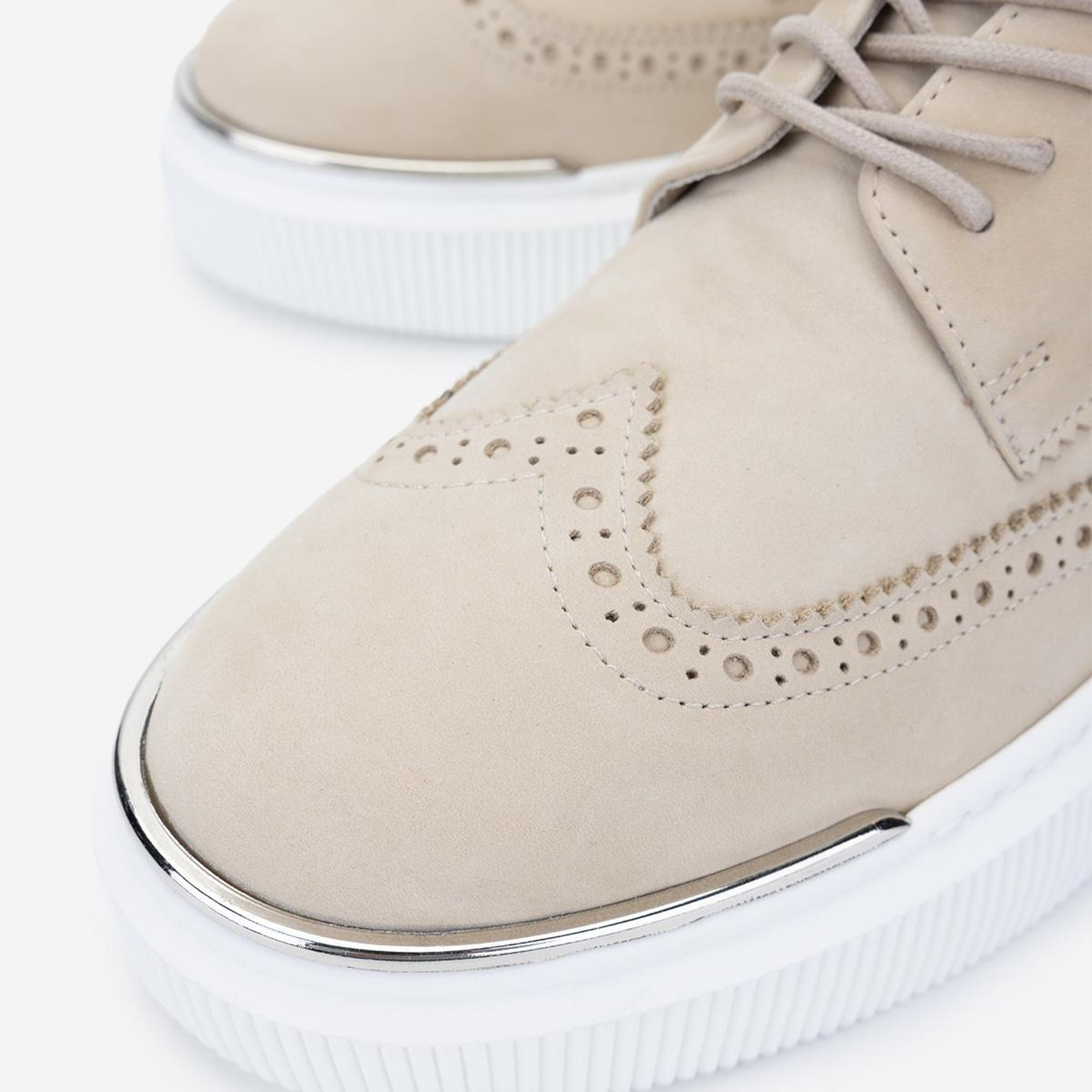 Valmenti Erkek Hakiki Deri Bej Sneakers & Spor Ayakkabı