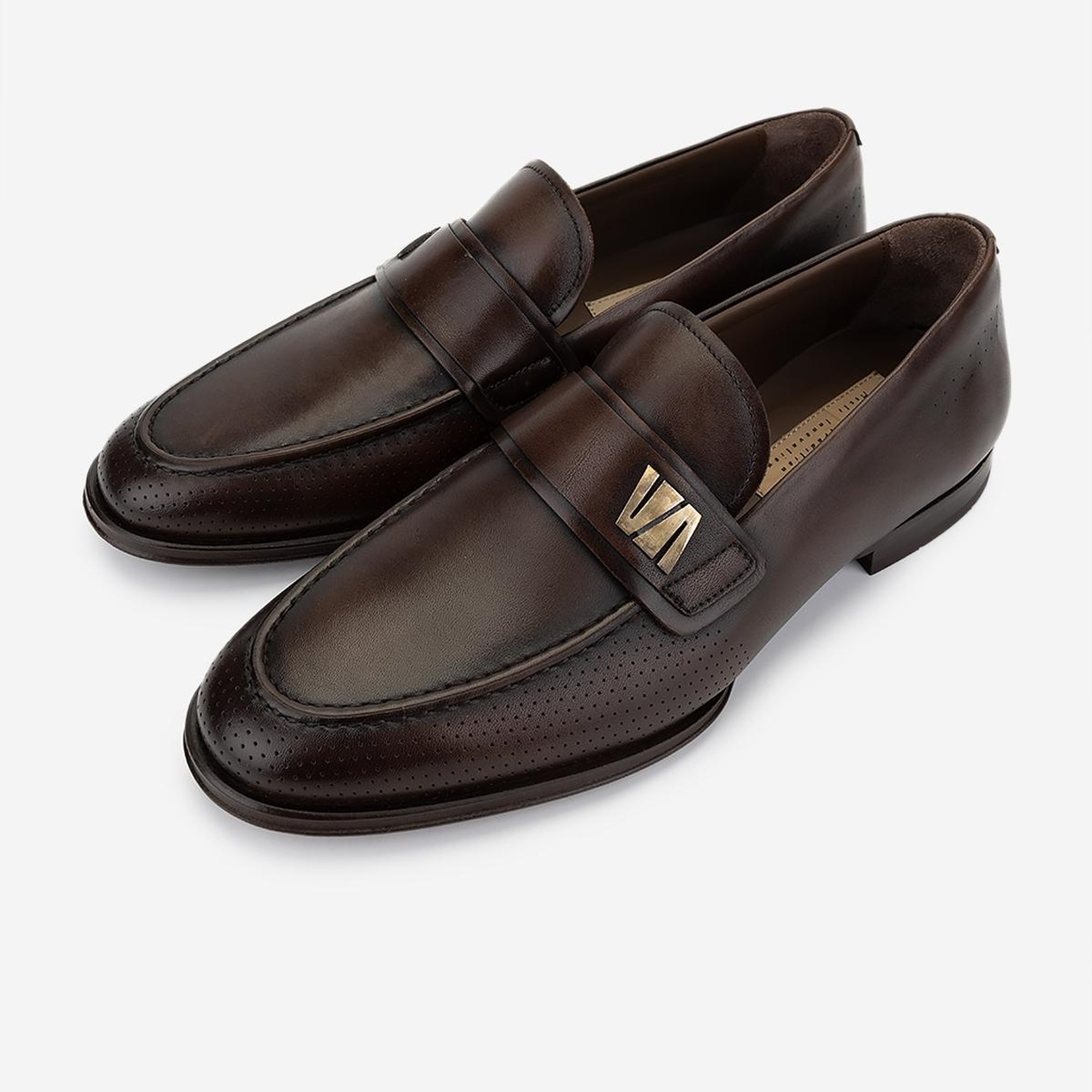 Valmenti Erkek Hakiki Deri Kahverengi Klasik Ayakkabı