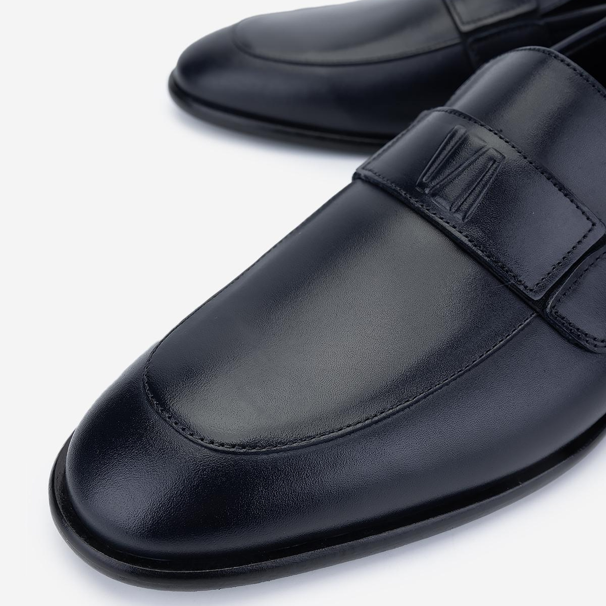 Valmenti Erkek Hakiki Deri Lacivert Klasik Ayakkabı