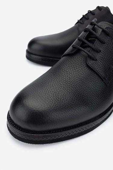  Valmenti Erkek Hakiki Deri Siyah Floter Klasik Ayakkabı