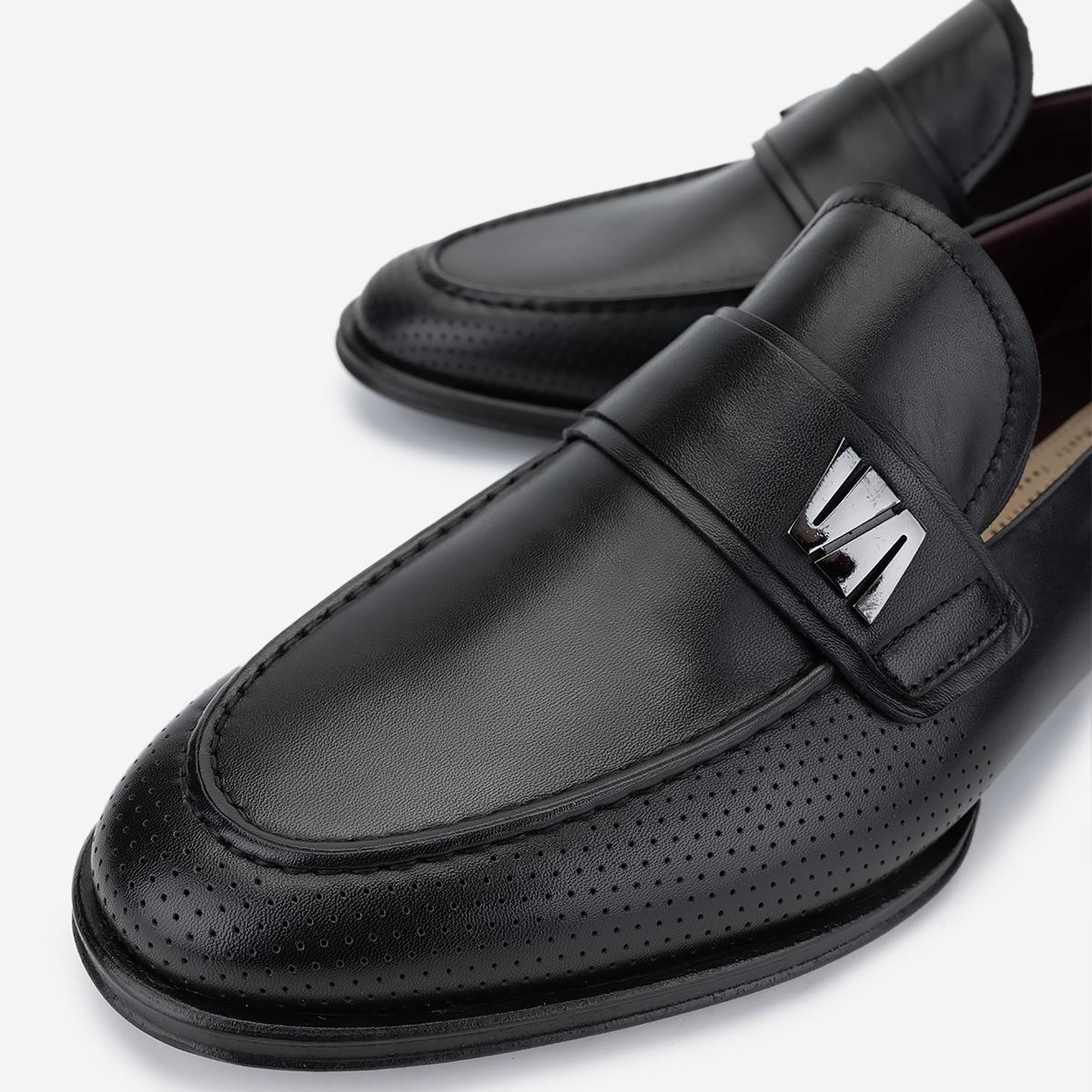 Valmenti Erkek Hakiki Deri Siyah Klasik Ayakkabı