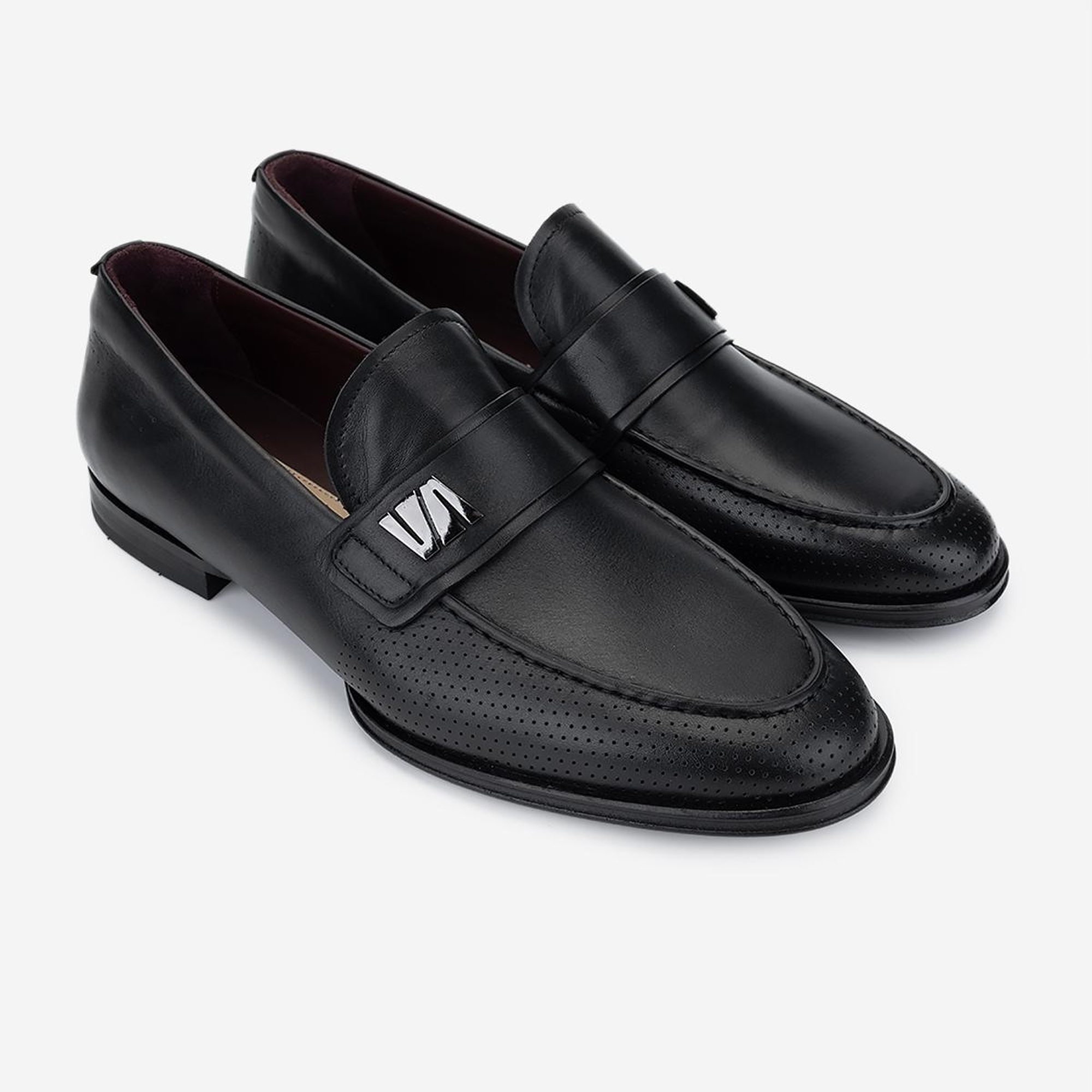 Valmenti Erkek Hakiki Deri Siyah Klasik Ayakkabı