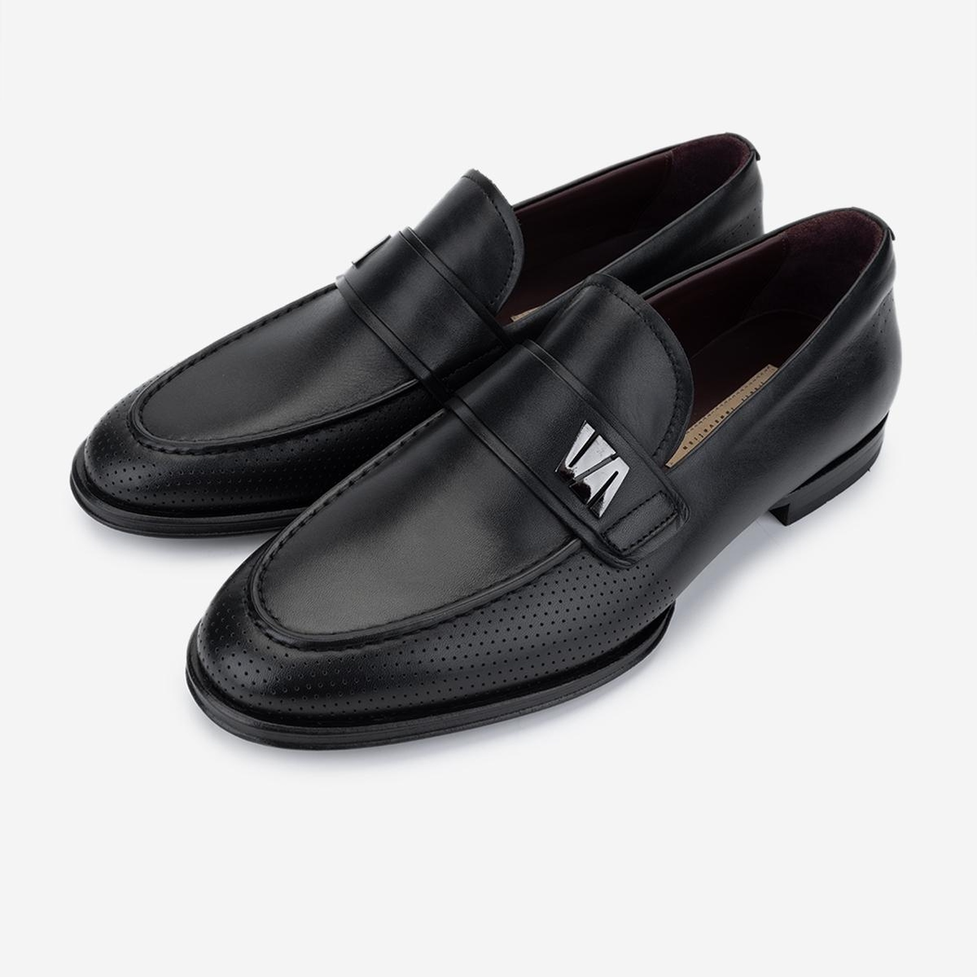 Valmenti Erkek Hakiki Deri Siyah Klasik Ayakkabı