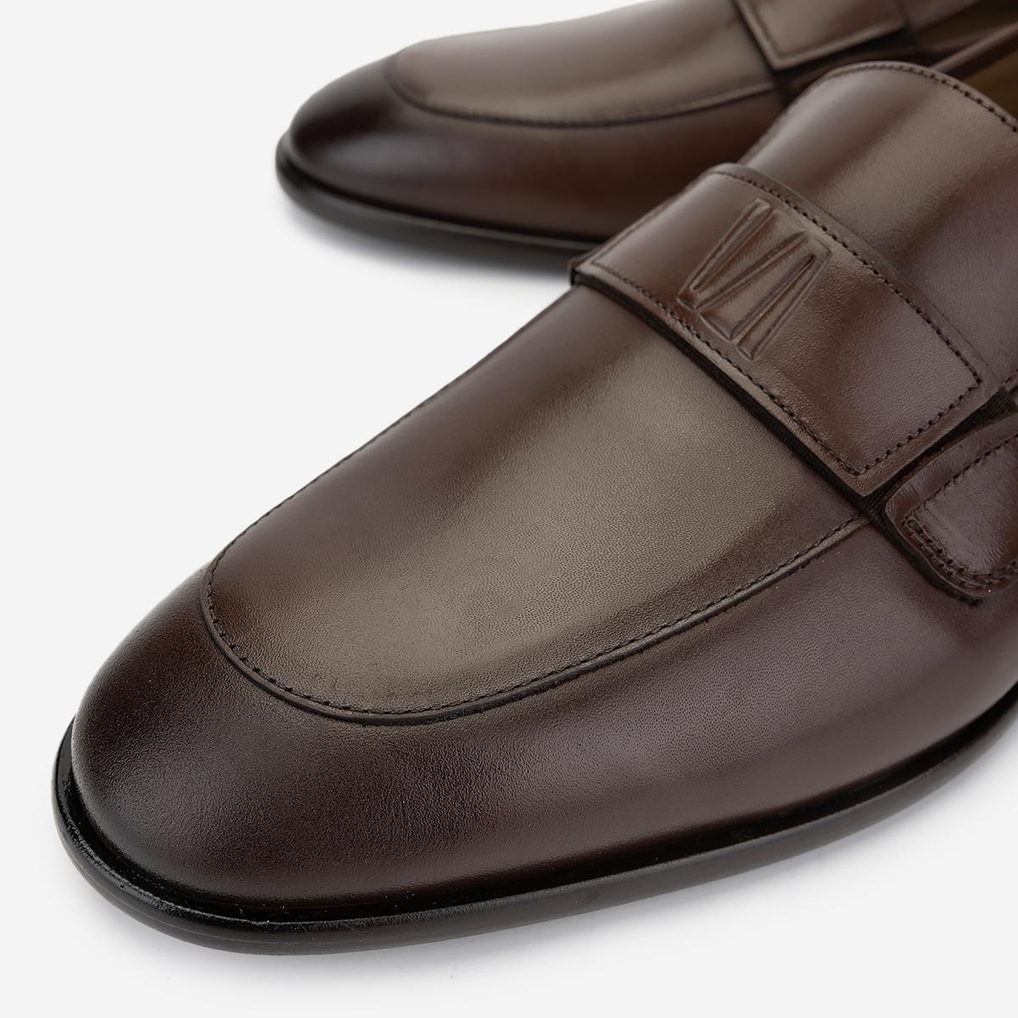 Valmenti Erkek Hakiki Deri Kahverengi Klasik Ayakkabı