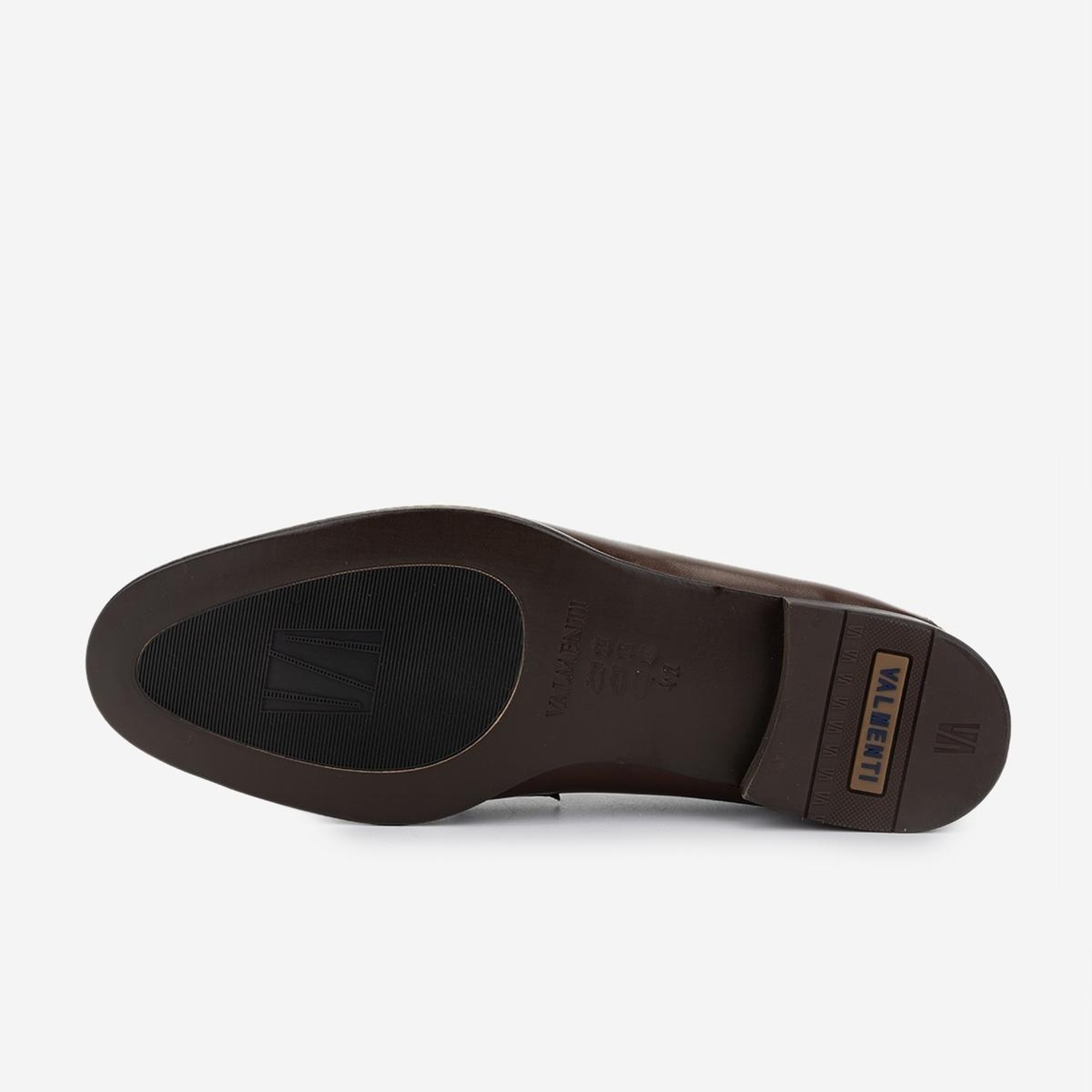 Valmenti Erkek Hakiki Deri Kahverengi Klasik Ayakkabı