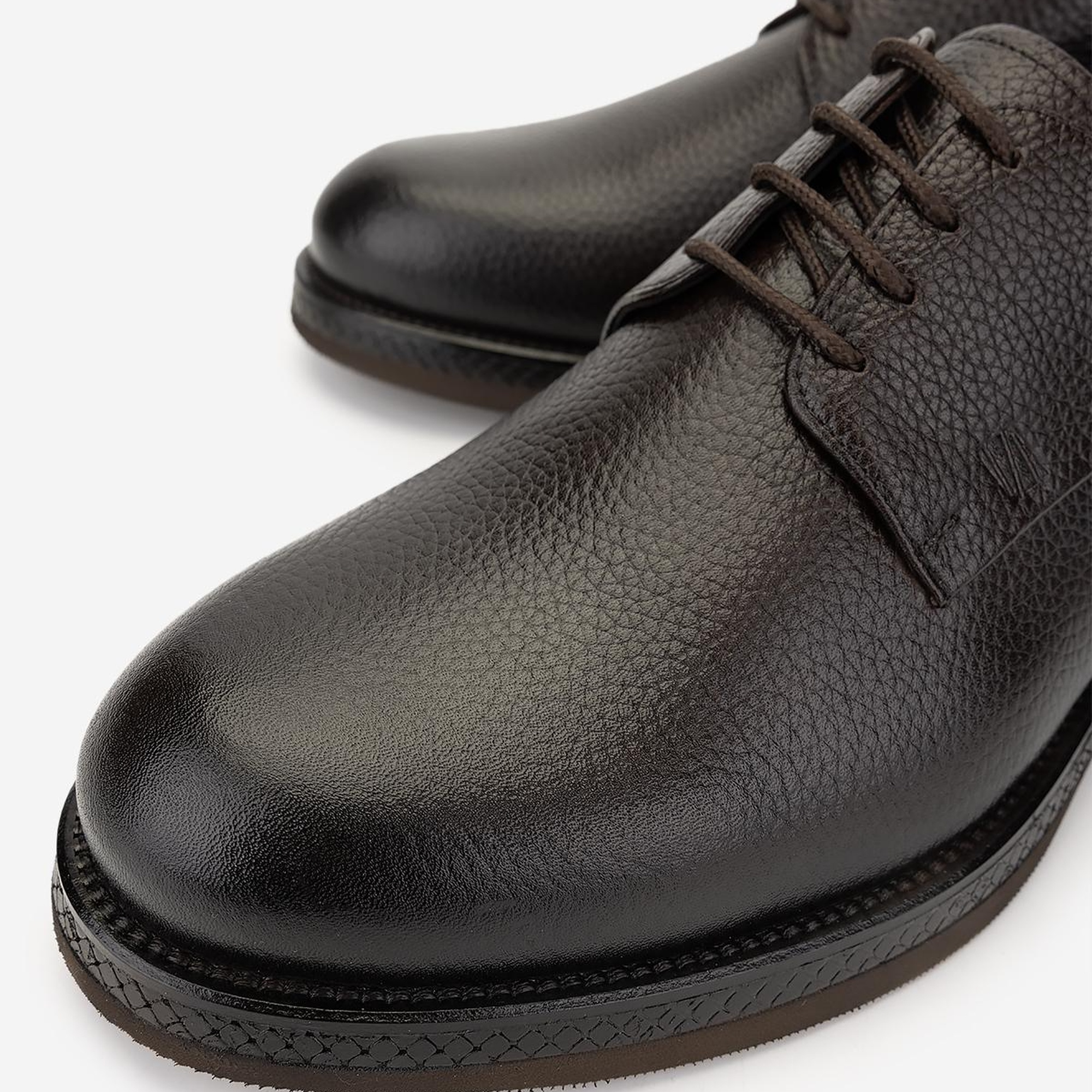 Valmenti Erkek Hakiki Deri Kahverengi Klasik Ayakkabı