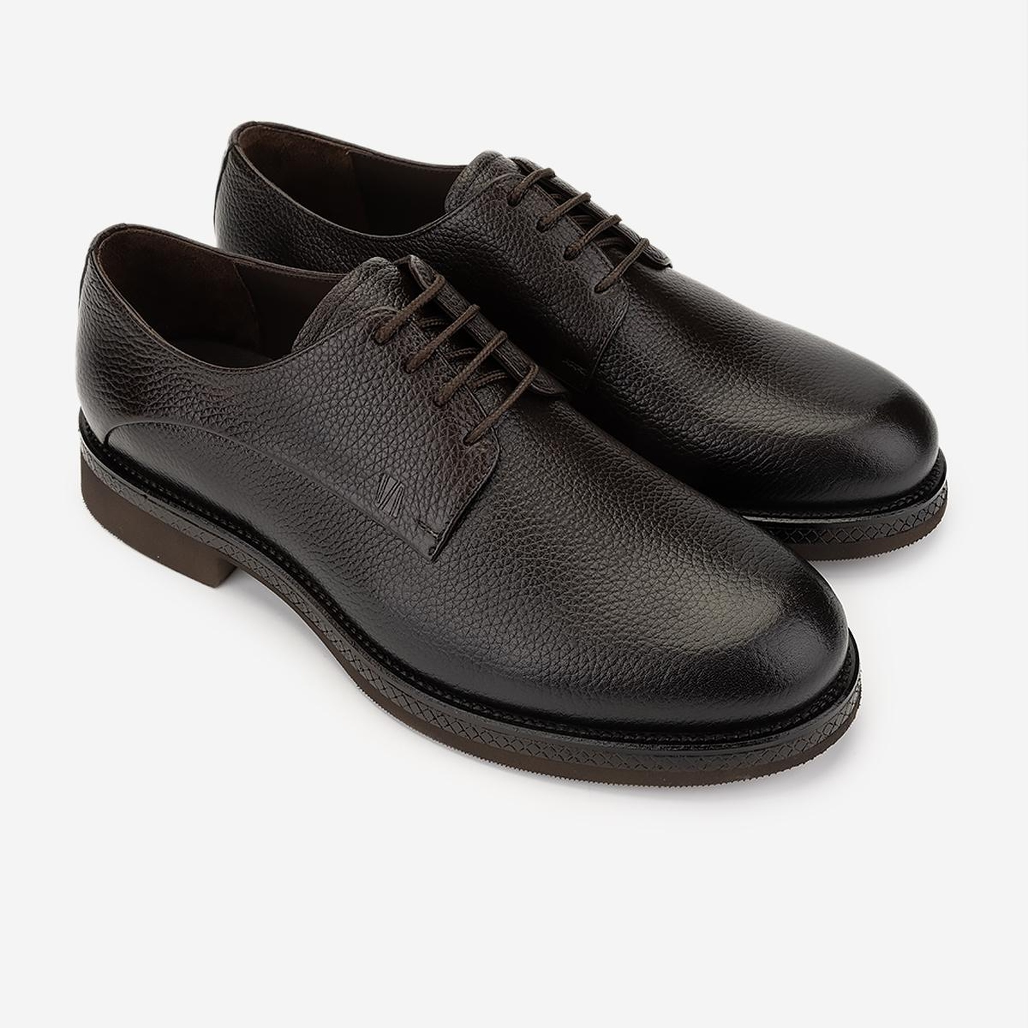 Valmenti Erkek Hakiki Deri Kahverengi Klasik Ayakkabı