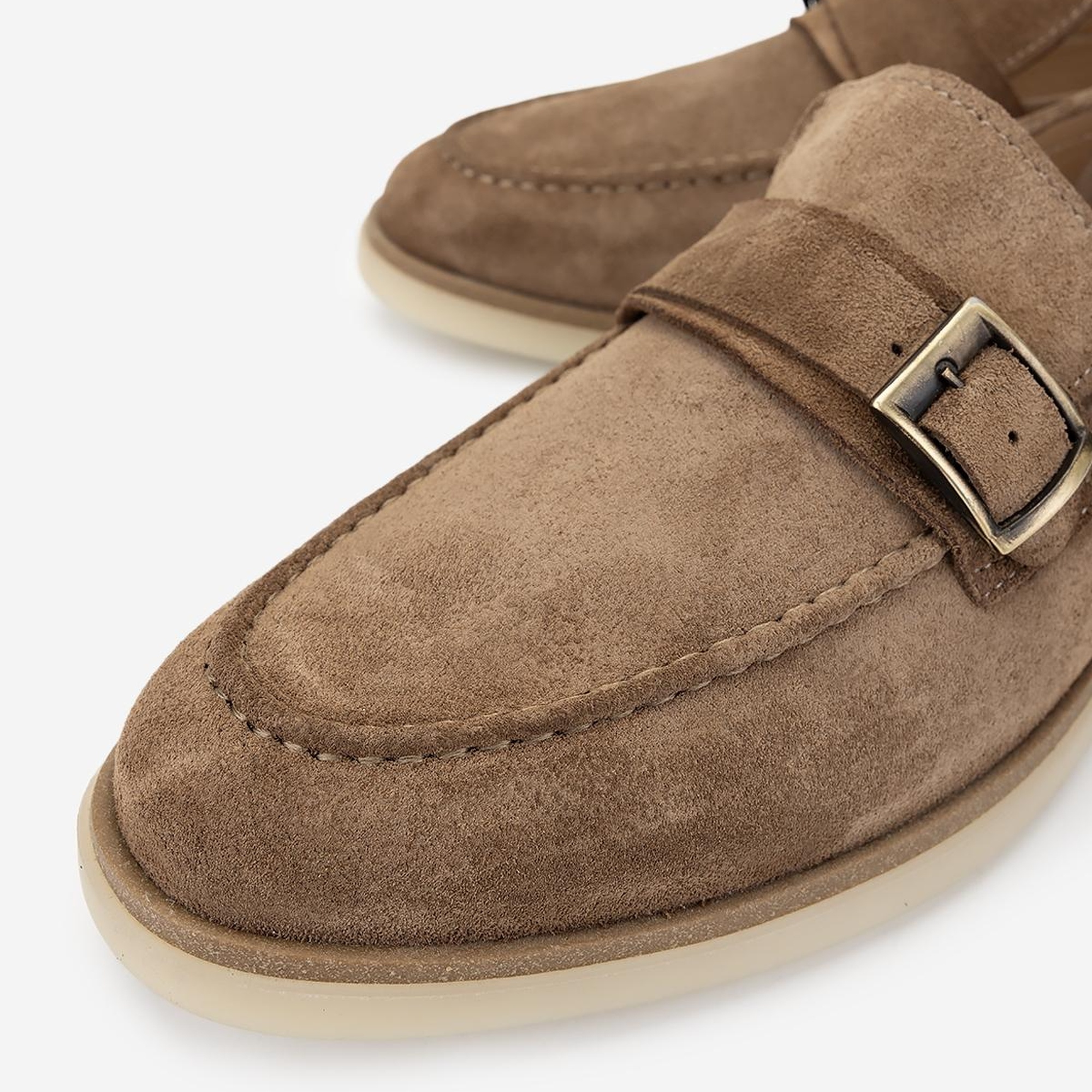 Valmenti Erkek Hakiki Deri Kahverengi Loafer Ayakkabı