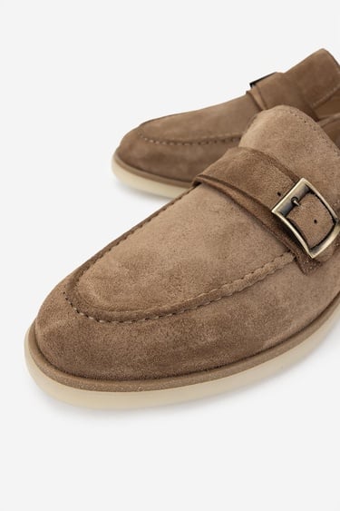  Valmenti Erkek Hakiki Deri Kahverengi Loafer Ayakkabı