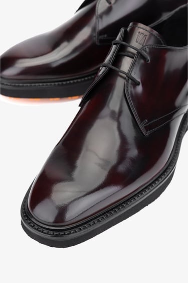  Valmenti Vicardo Erkek Bordo Hakiki Deri Casual Ayakkabı