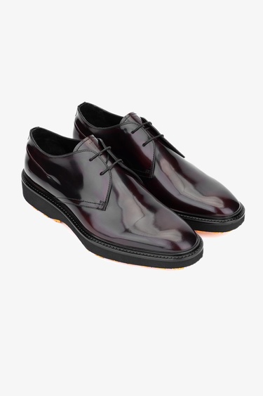  Valmenti Vicardo Erkek Bordo Hakiki Deri Casual Ayakkabı