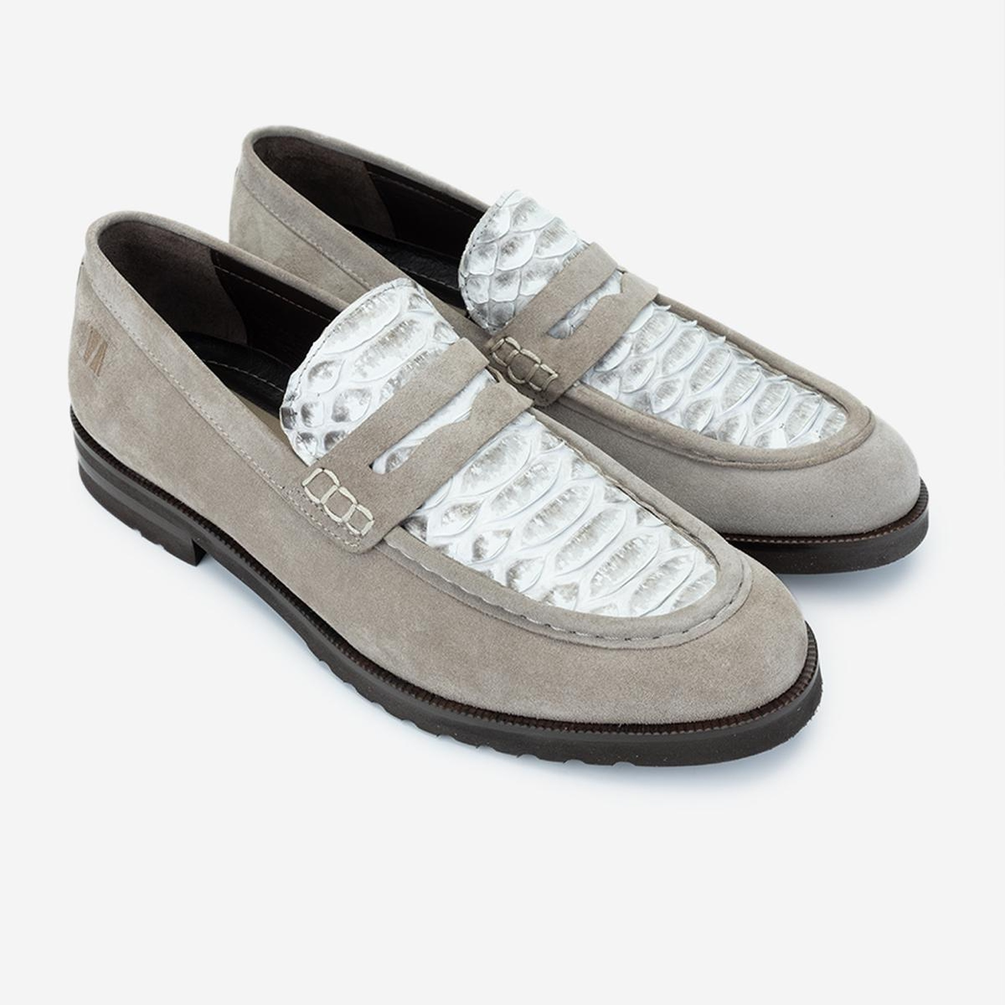 Valmenti Erkek Hakiki Deri Bej Loafer Ayakkabı