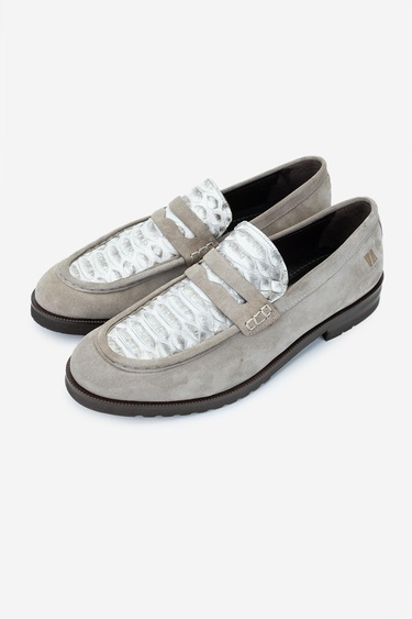  Valmenti Erkek Hakiki Deri Bej Loafer Ayakkabı