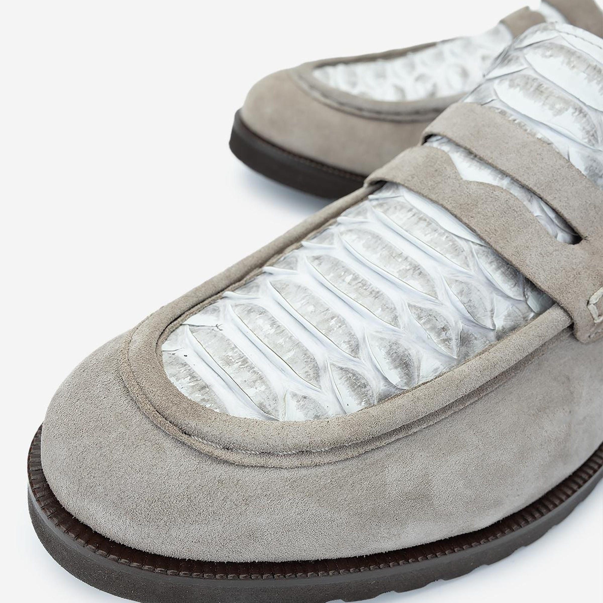 Valmenti Erkek Hakiki Deri Bej Loafer Ayakkabı